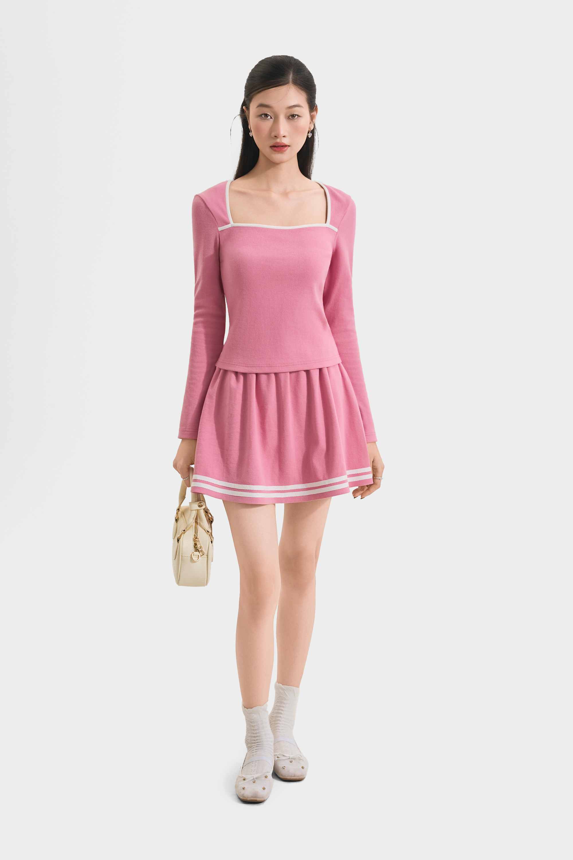 Mô tả Váy Thun Mini MARC FASHION Form A Phối Viền - FANT011725 - 5