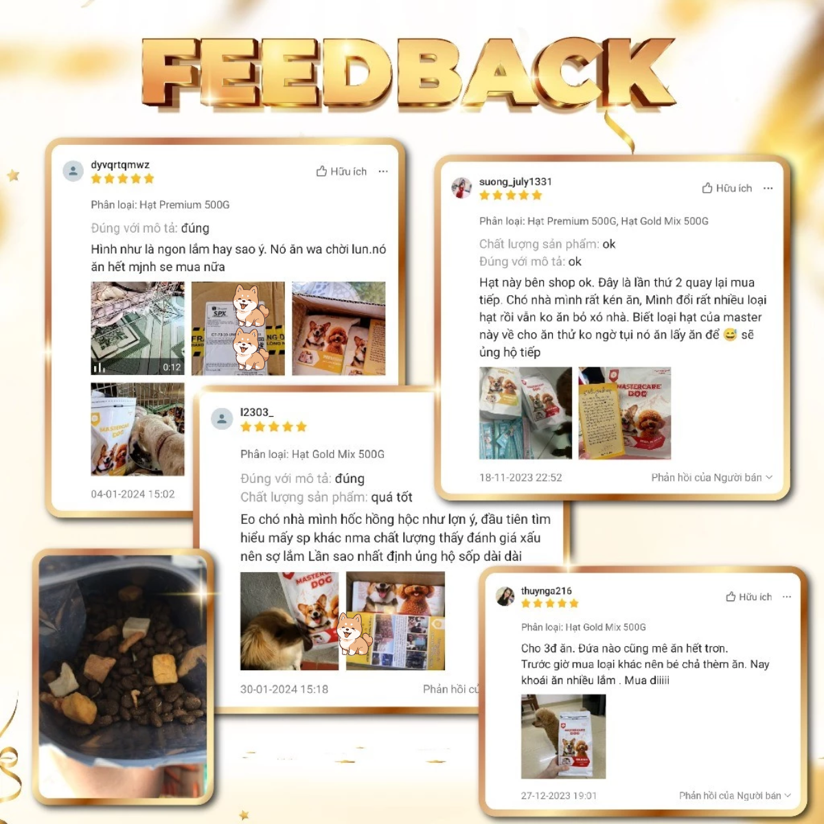 Hạt Cho Chó MASTERCARE Full Topping Ngon Miệng Dễ Ăn Đầy Đủ Chât Dinh ...