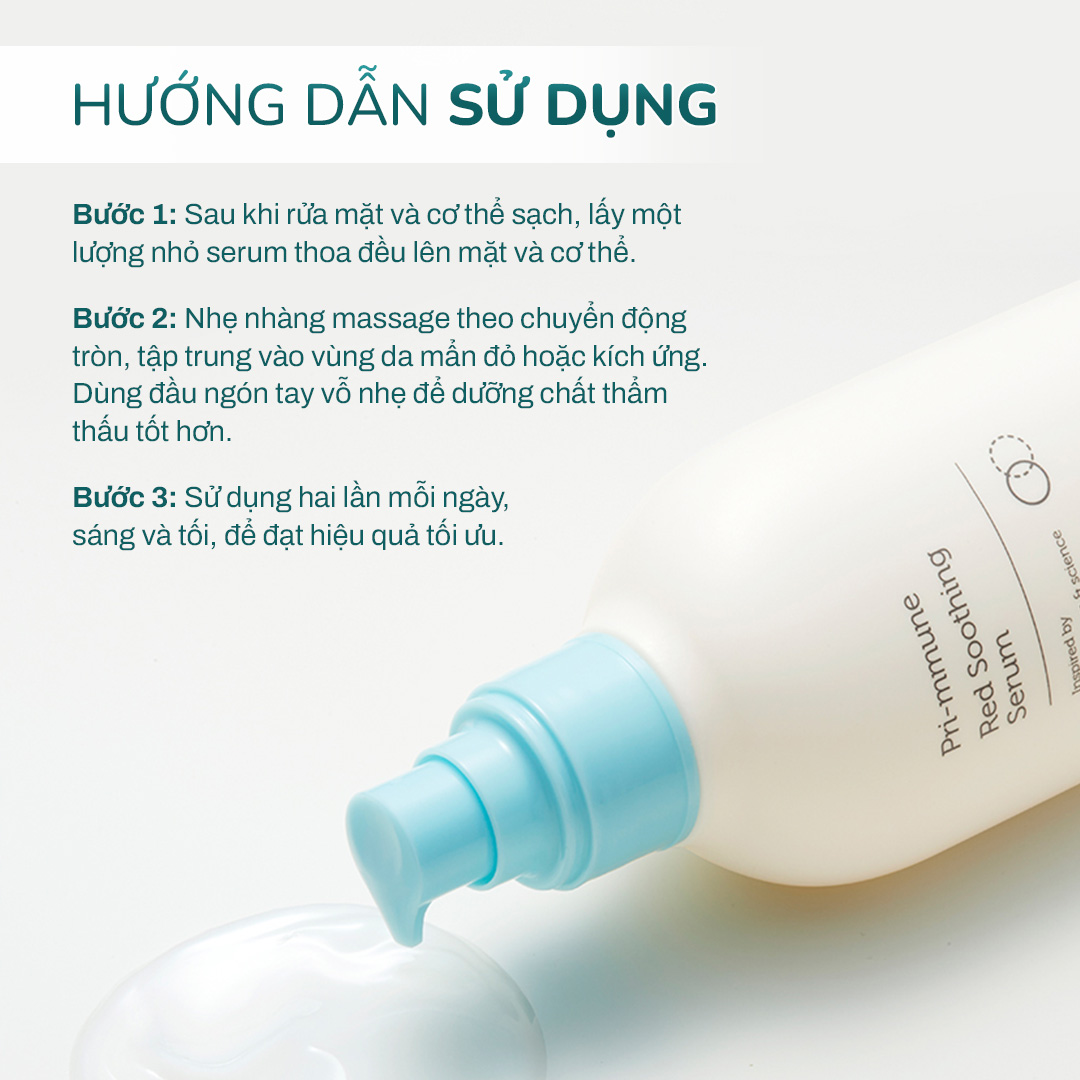 Mô tả Serum Phục Hồi Làm Dịu Da Kích Ứng GOONGBE Primmune Red Soothing Serum 150ml - 3