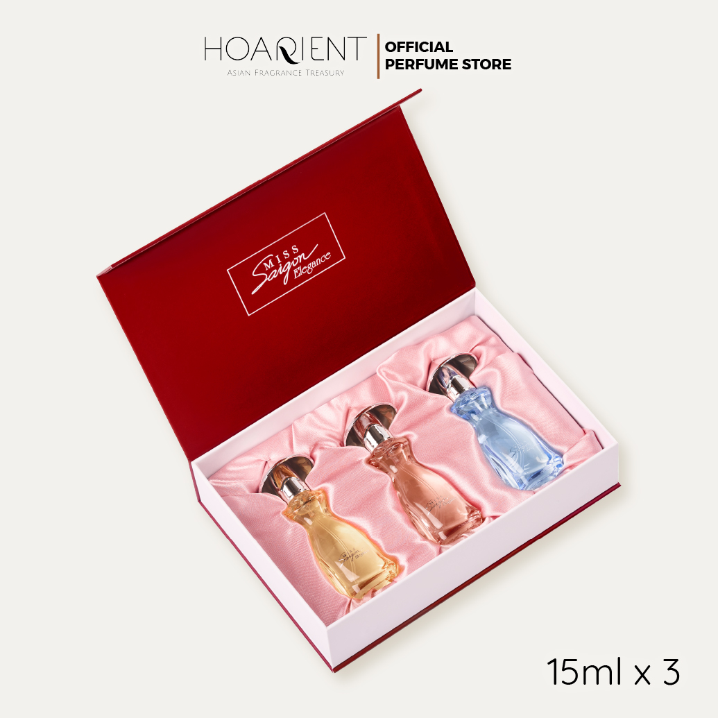 Mô tả Bộ sưu tập nước hoa Miss Saigon Elegance Blush & Bloom 15ml x 3 - 3