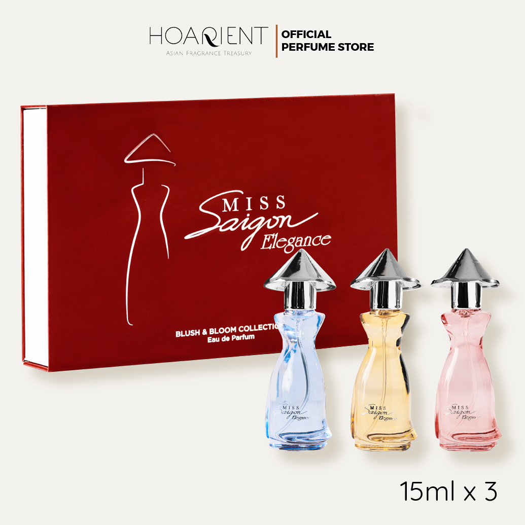 Mô tả Bộ sưu tập nước hoa Miss Saigon Elegance Blush & Bloom 15ml x 3 - 4