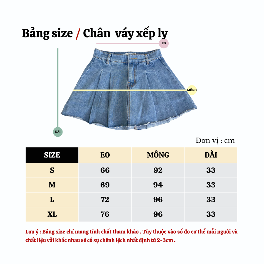 Mô tả [ Võ Hà Linh x TiQi Jeans ]Chân váy jean xếp ly có lót quần TiQi Jeans V1-282 - 1