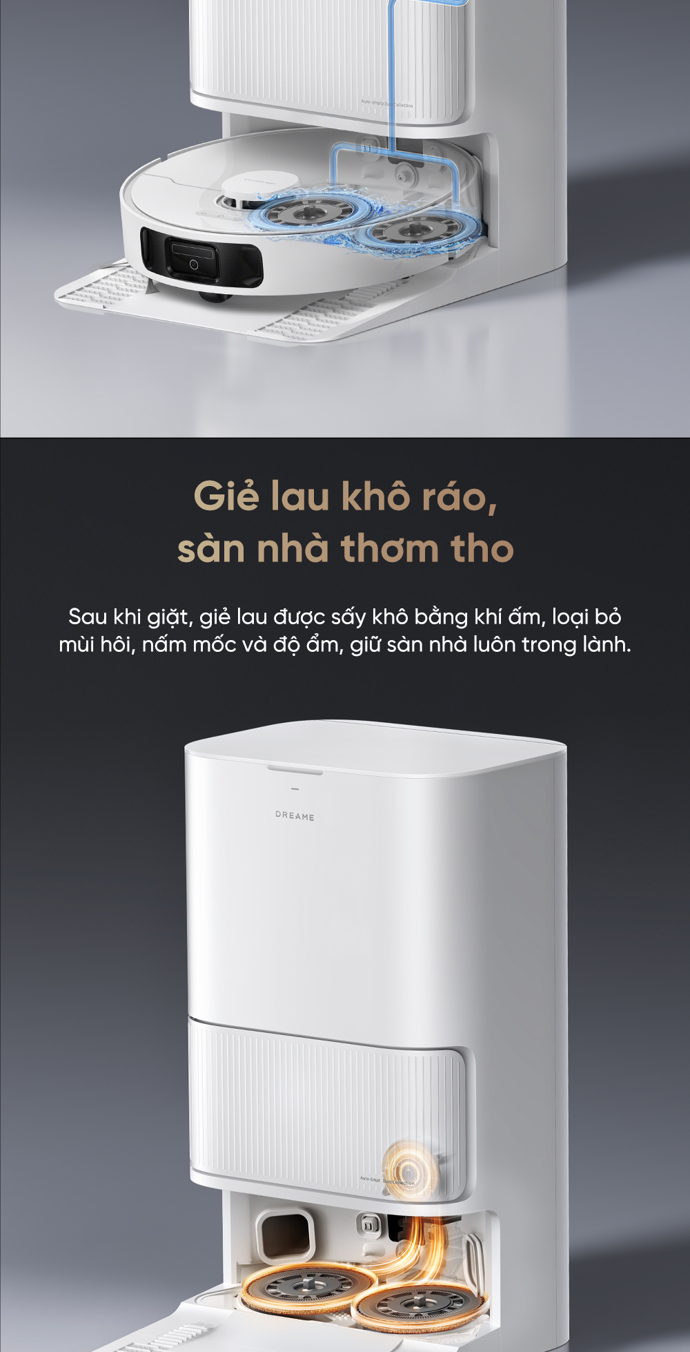 Mô tả Robot hút bụi lau sàn Dreame D20 Ultra - Bản Quốc Tế - Bảo Hành 24 Tháng - 5