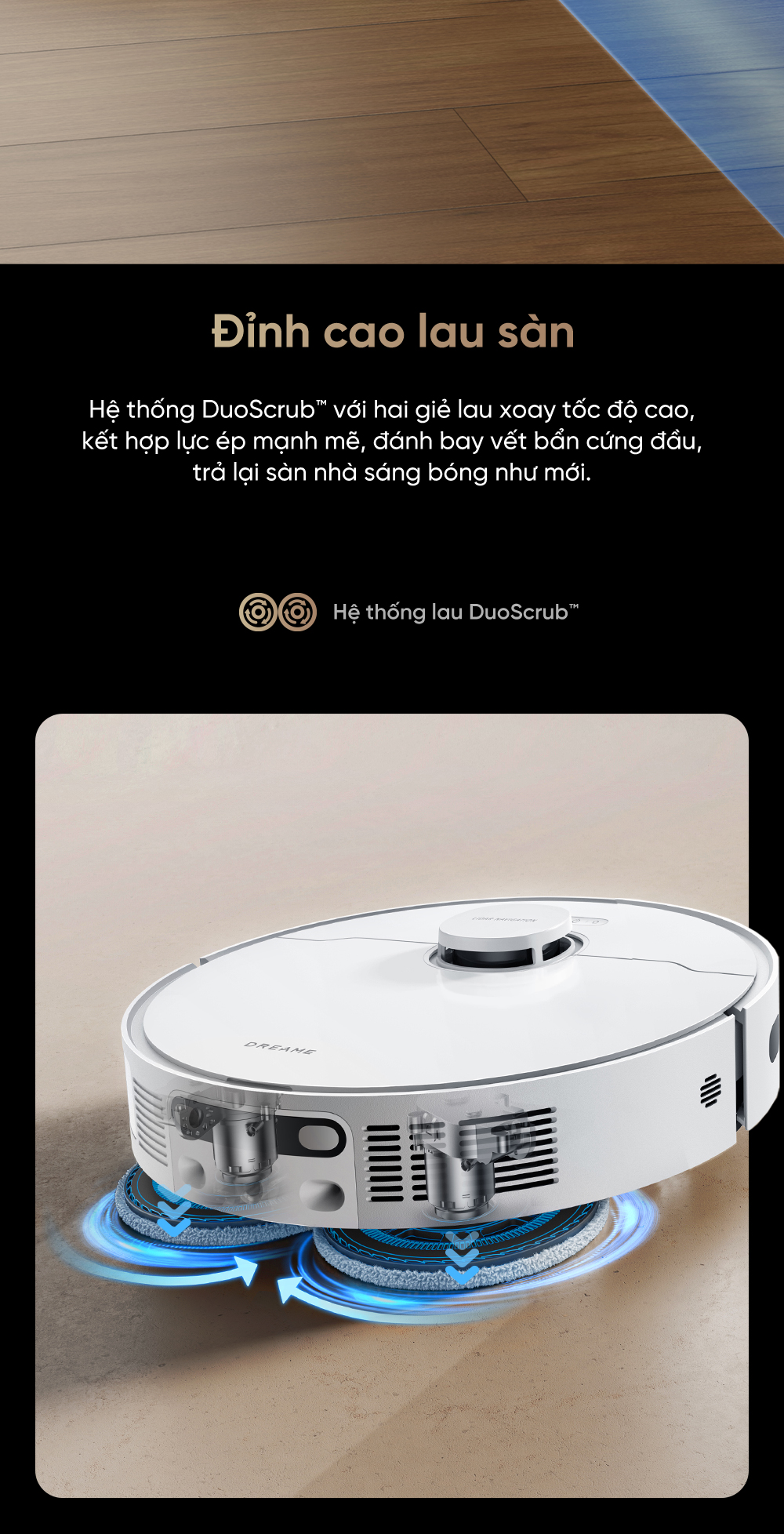 Mô tả Robot hút bụi lau sàn Dreame D20 Ultra - Bản Quốc Tế - Bảo Hành 24 Tháng - 7