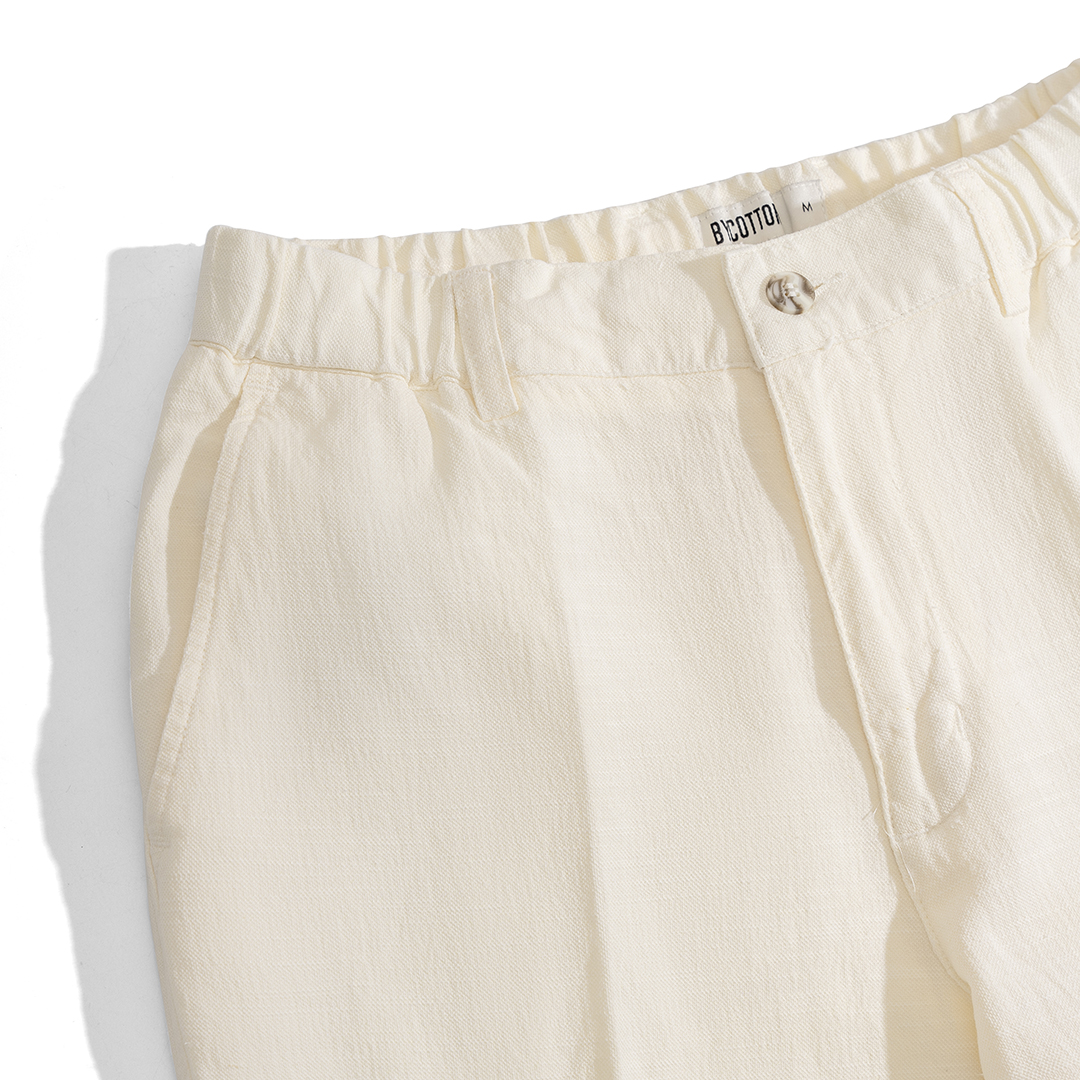 Mô tả Quần Dài Nam Cao Cấp Linen Form Ống Đứng Màu Kem 2025 By Cotton - 5