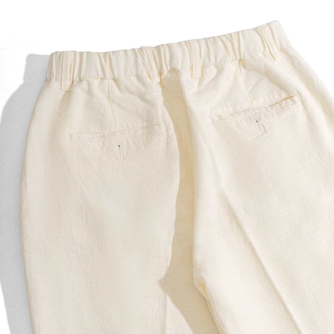 Mô tả Quần Dài Nam Cao Cấp Linen Form Ống Đứng Màu Kem 2025 By Cotton - 6