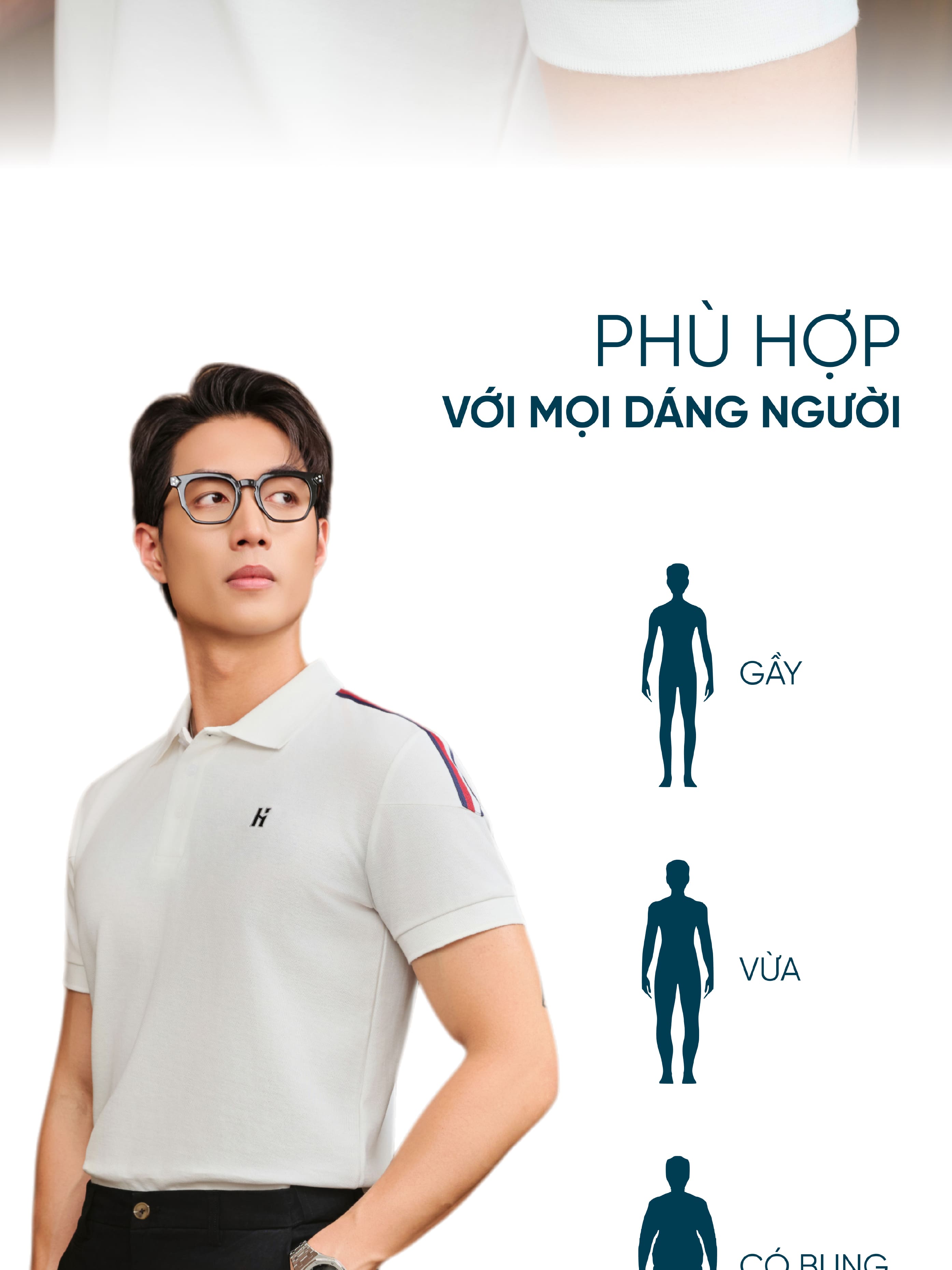 Mô tả Áo polo nam STRONGHOLD vải cotton pique 4.0 mềm mịn, co dãn tốt, thoáng mát ,sang trọng - HUSSIO - 6