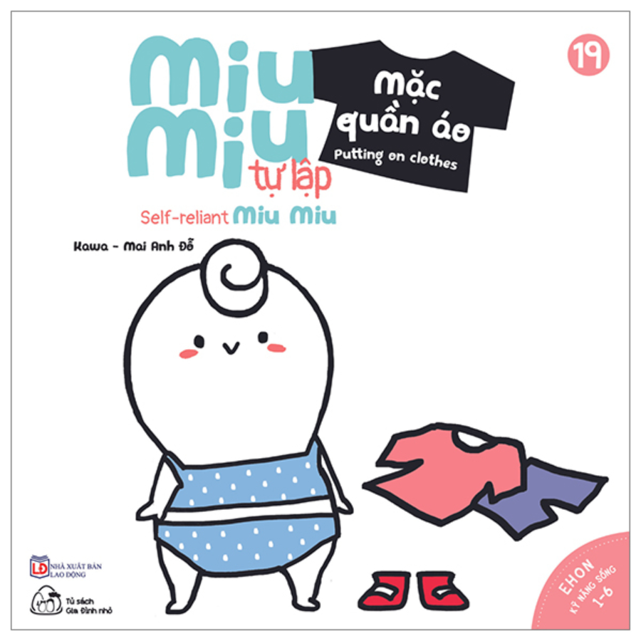 Mô tả Sách Ehon Miu Miu Tự Lập - Phần 1 - Tặng Miu nhồi bông xinh xắn - Song Ngữ Anh - Việt (1-6 tuổi) - 3