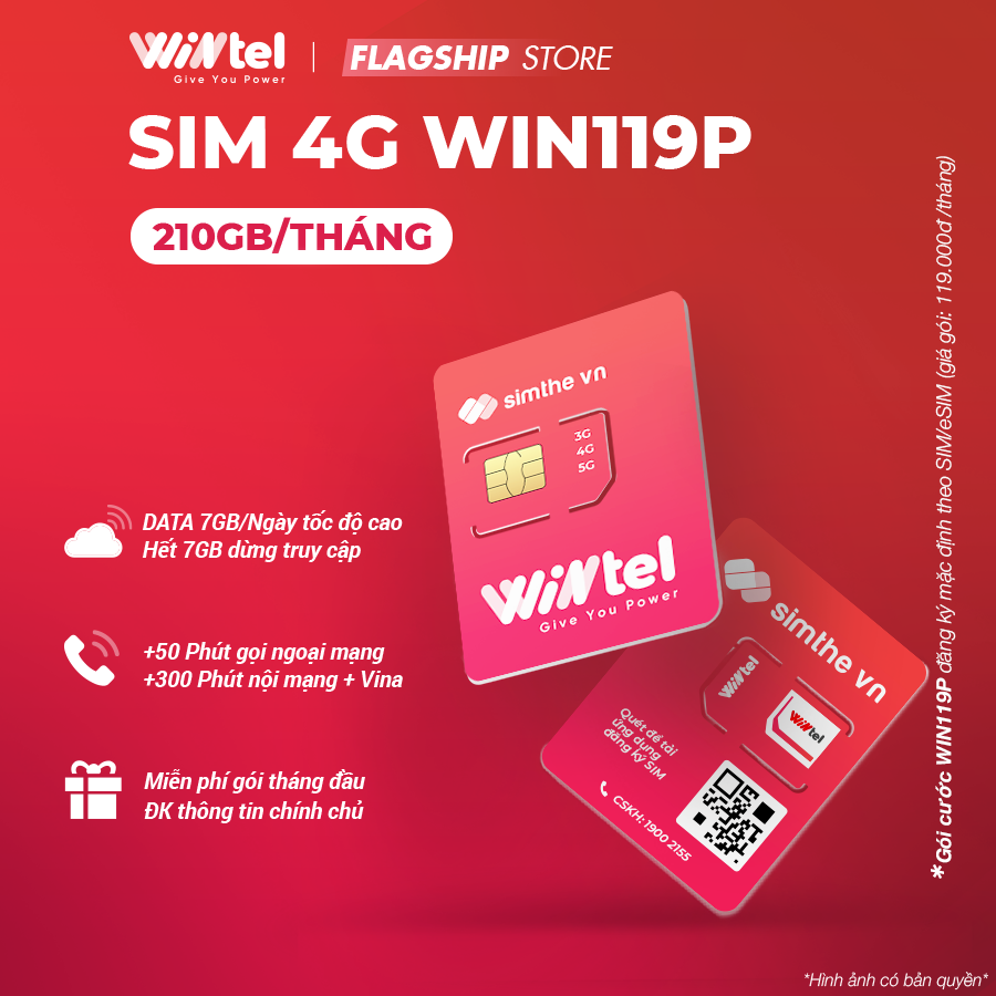 Thông tin gói cước Wintel WIN119P