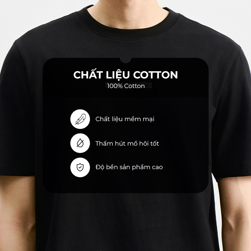Mô tả Áo Phông Nam KRIK Form Regular Chất Liệu Cotton Mềm Mại Thêu Nổi 3D Tinh Tế Dễ Phối Đồ AP1357 - 2