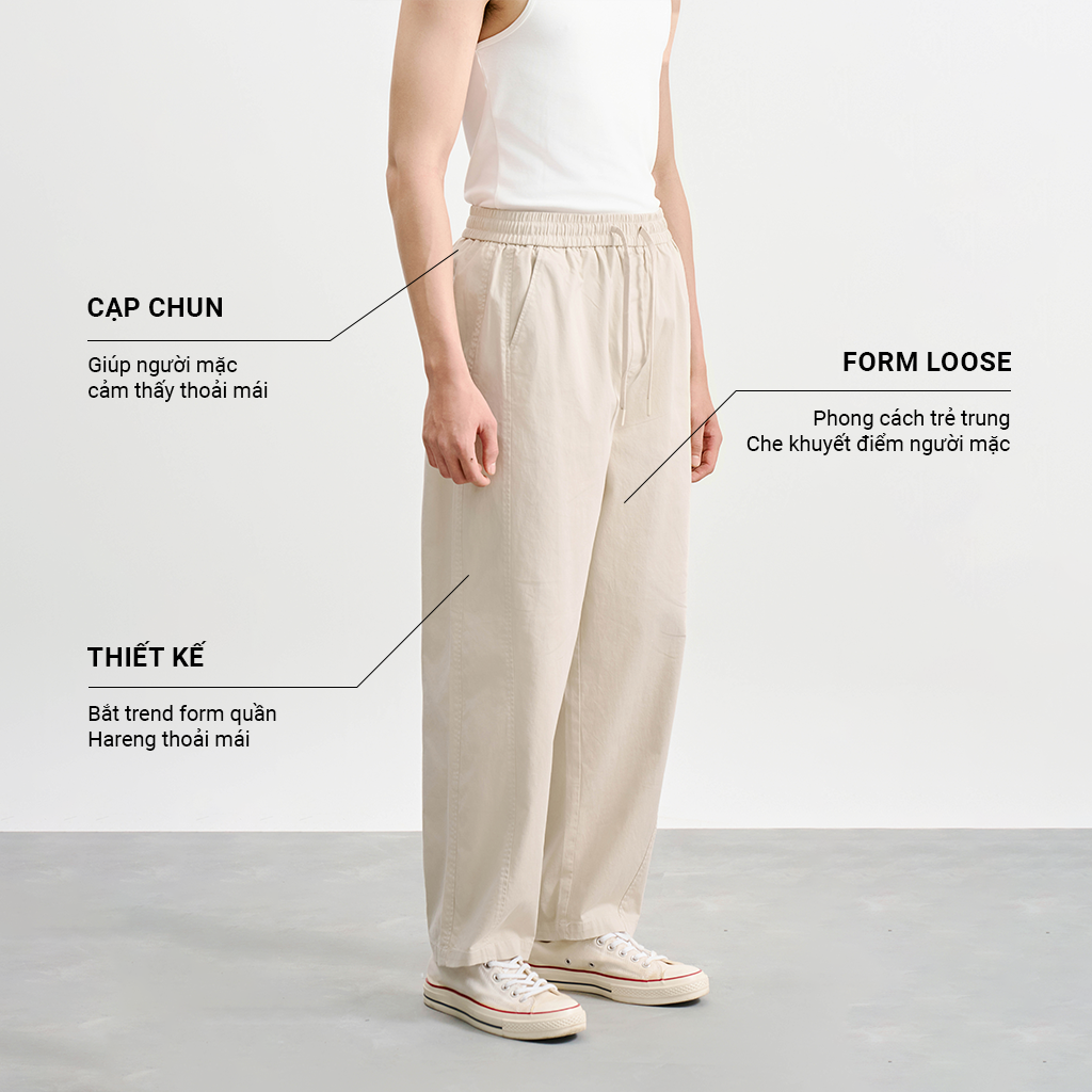 Mô tả Quần Kaki Nam Krik Form Xuông Loose Chất Liệu Cotton Mềm Mại Phù Hợp Mọi Dáng Người QK6549 - 1