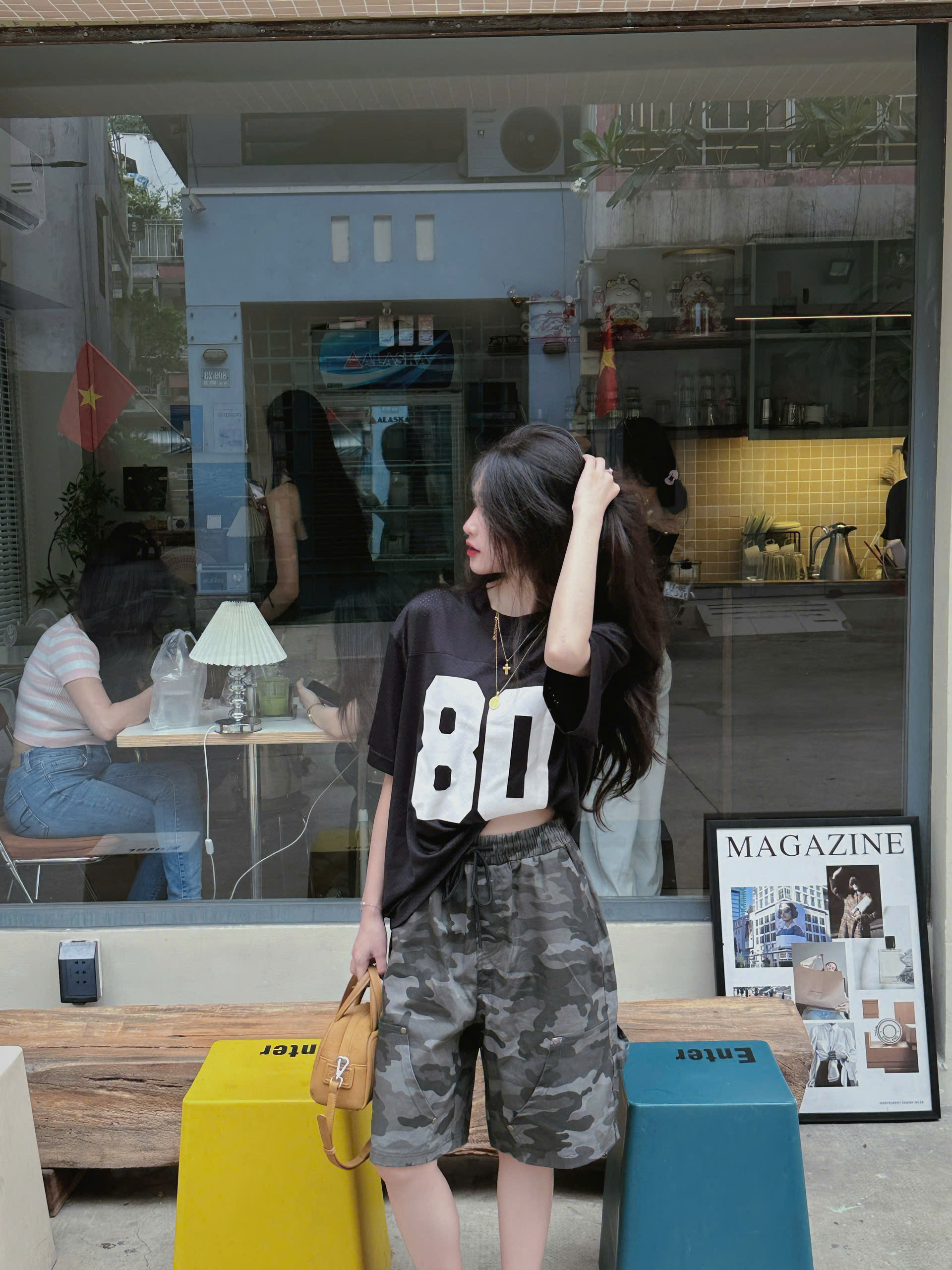 Mô tả Quần short Lửng nam phom rộng ILUM họa tiết camo CAPMAN CLUB, quần lửng nam cá tính, trẻ trung - 12
