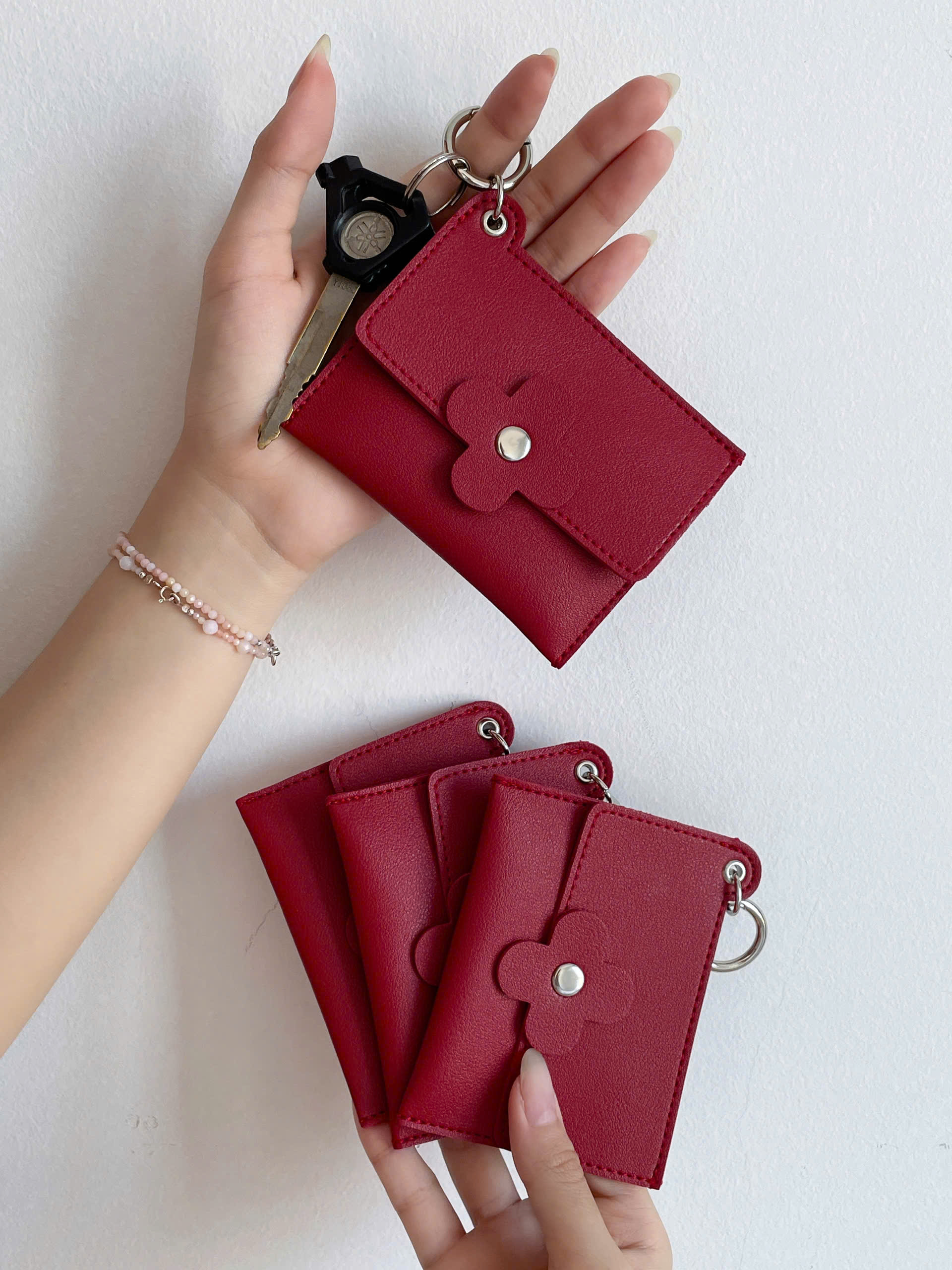 Mô tả Ví mini Vuông Shop®️ Hoa 4 cánh - 3