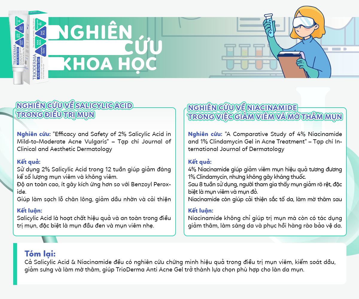 Mô tả Kem giảm mụn Trioderma ngăn ngừa mụn, hỗ trợ đẩy mụn ẩn và làm dịu da tuýp 15g - 7