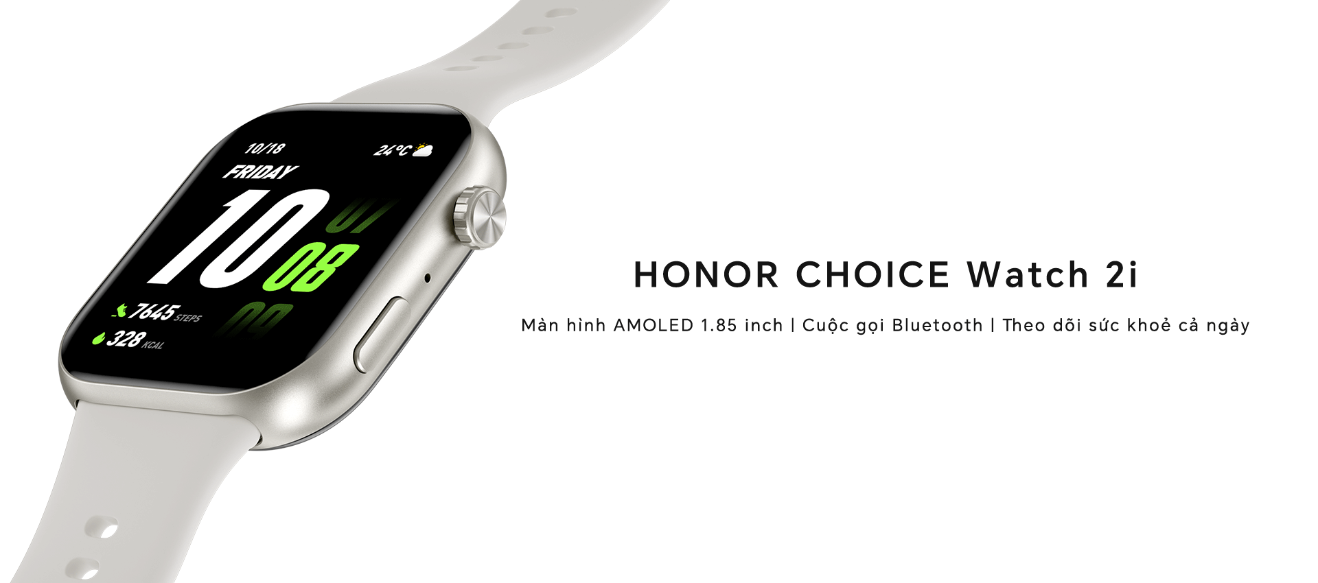 Mô tả Đồng hồ thông minh HONOR CHOICE Watch 2i| Màn hình  1.85 " AMOLED, Pin 14 ngày, Nghe gọi Bluetooth - 1