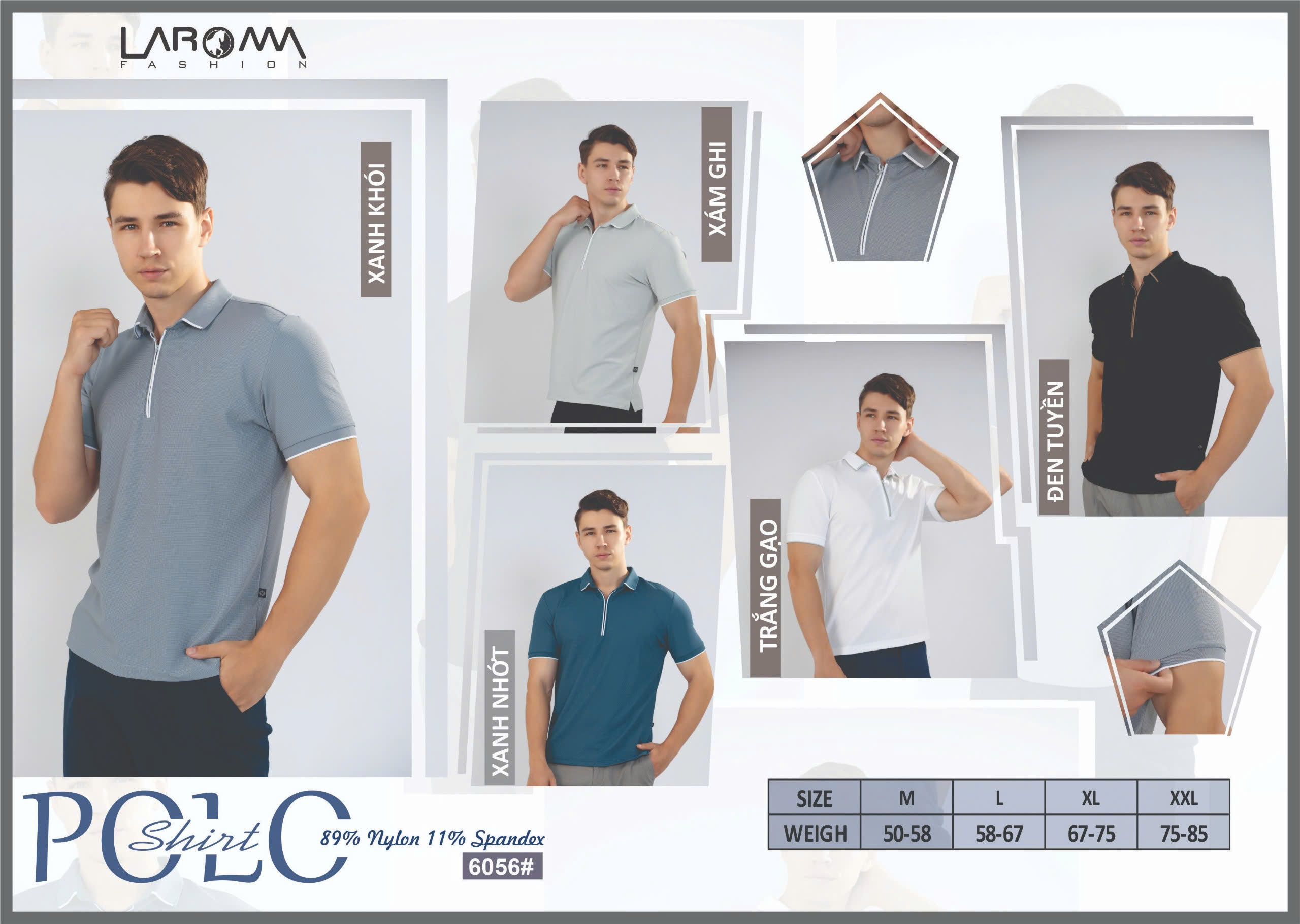 Mô tả Laroma Polo Nam | Làm Mát - Thoáng Khí - Co Dãn - 1