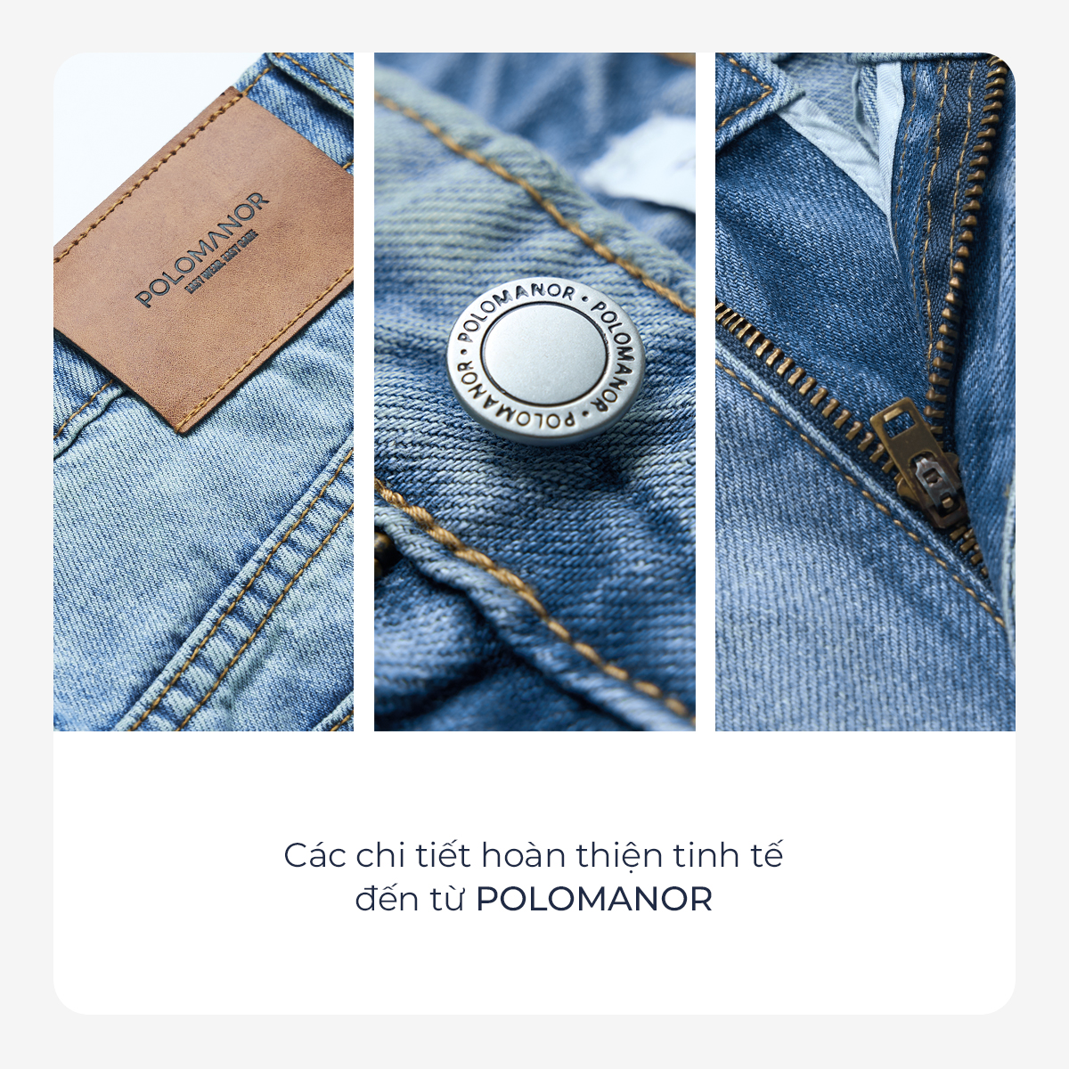 Mô tả Quần jean nam ống rộng POLOMANOR, BST THE REAL JEANS, form Straight thoải mái, dễ mặc dễ phối - 4
