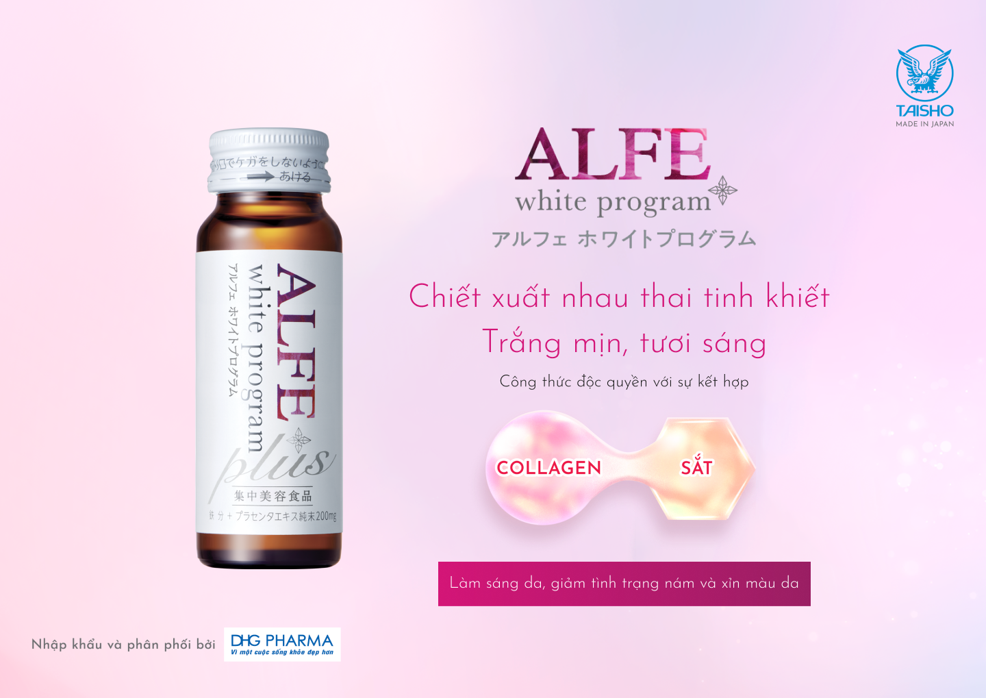 Combo 2 Collagen uống ALFE White Program hỗ trợ giảm nám và sạm da hộp ...