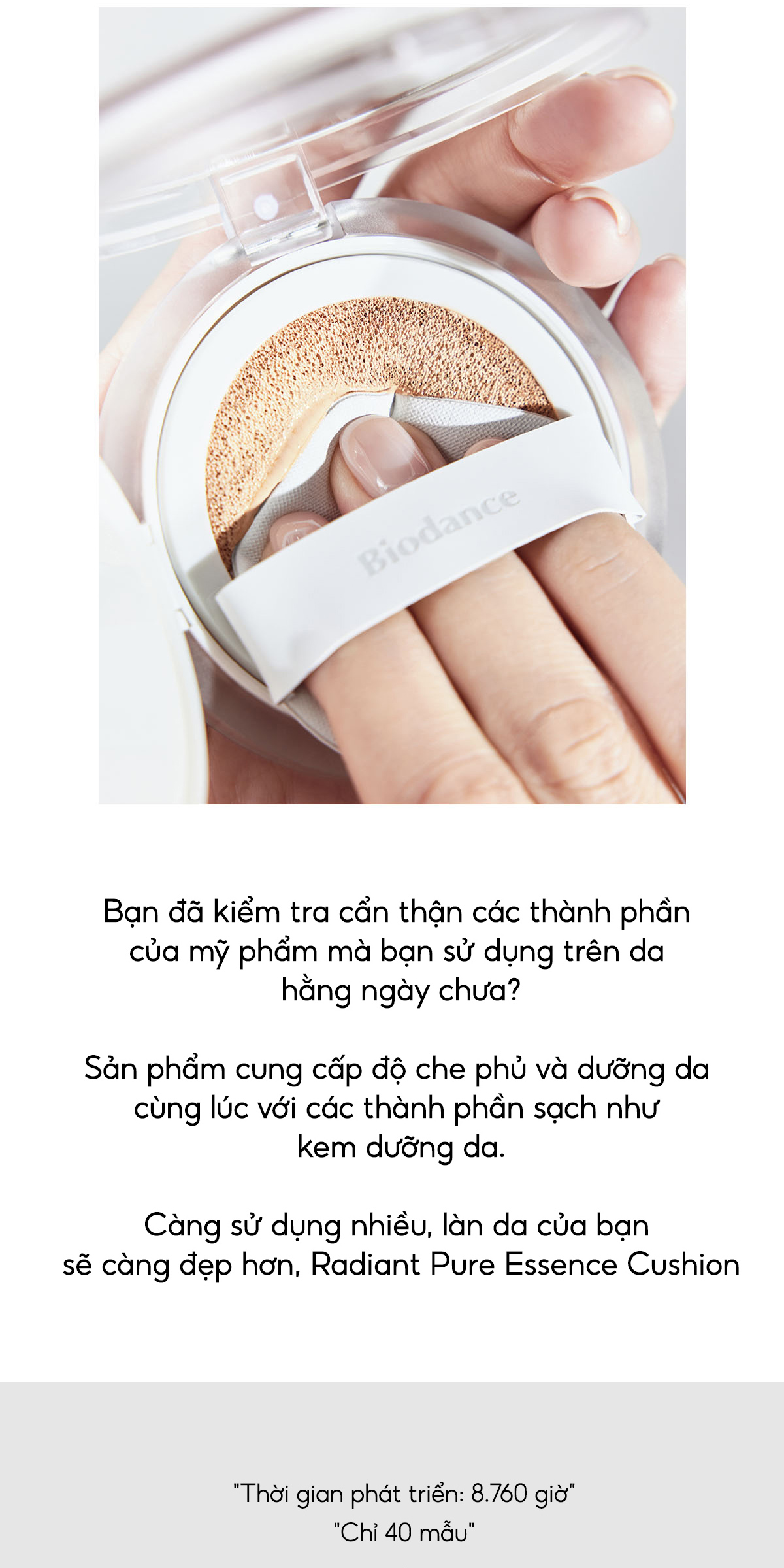 Mô tả BIODANCE Kem Nền Cấp Chống Nắng SPF30/PA++ Dưỡng Da Vitamin Trắng Sáng Radiant Pure Essence Cushion 14g - 2