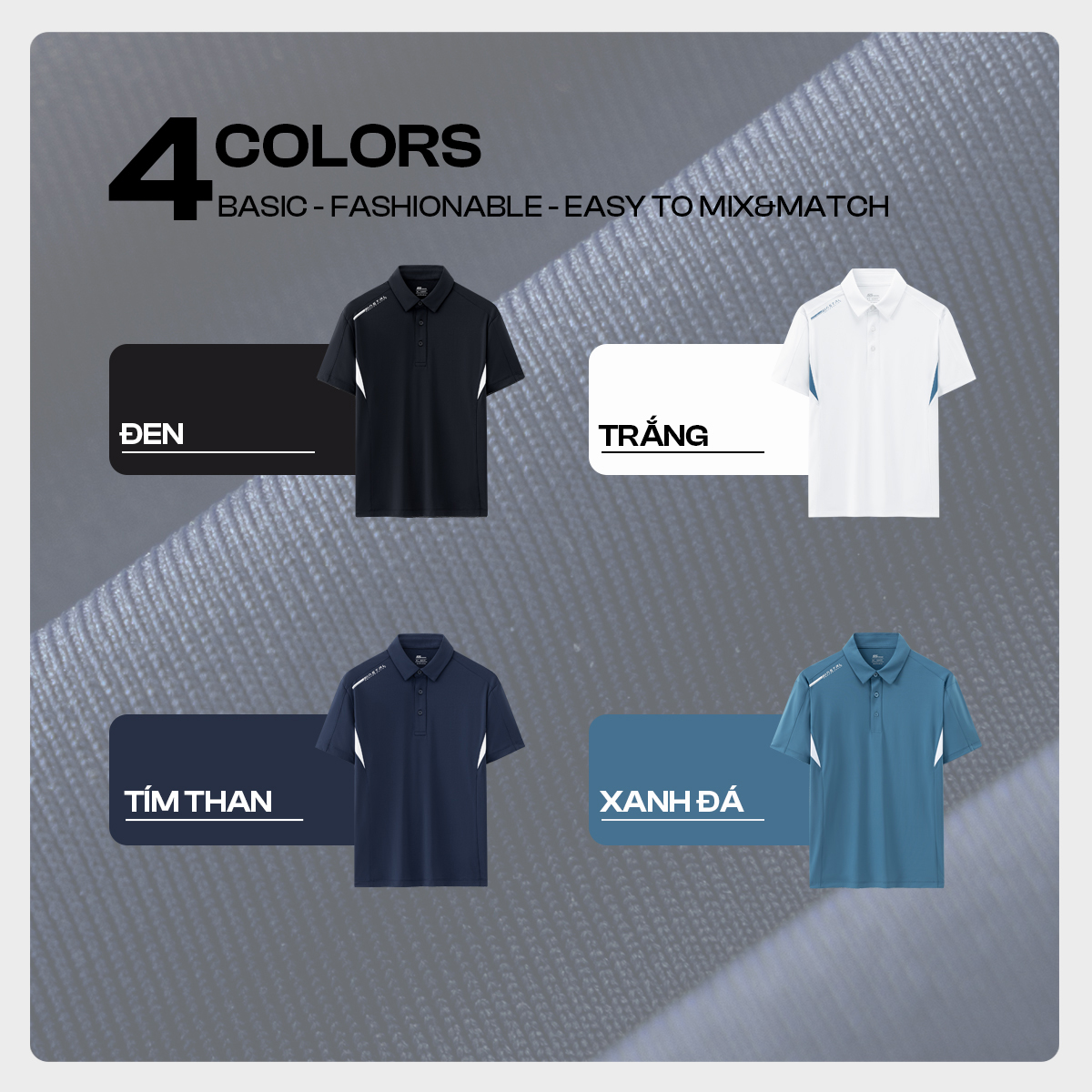 Áo Polo 5S FASHION PRO ACTIVE - Chi tiết