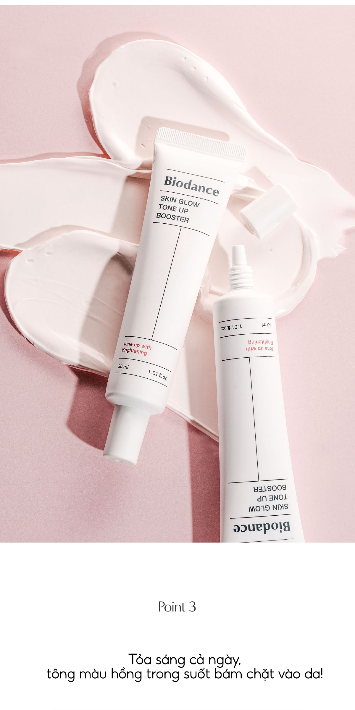 Mô tả BIODANCE Kem Nâng Tone Dưỡng Da Cung Câp Vitamin Giúp Da Trắng Hồng Skin Glow Tone Up Booster 30ml - 6