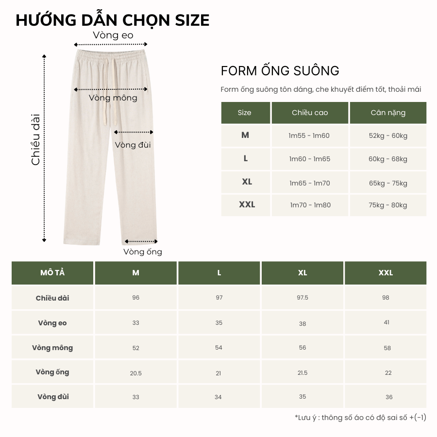 Mô tả Quần Dài ống suông Linnen lưng chun Nam LADOS-4177 Phù hợp đi biển, đi chơi, trẻ trung dễ phối đồ - 3