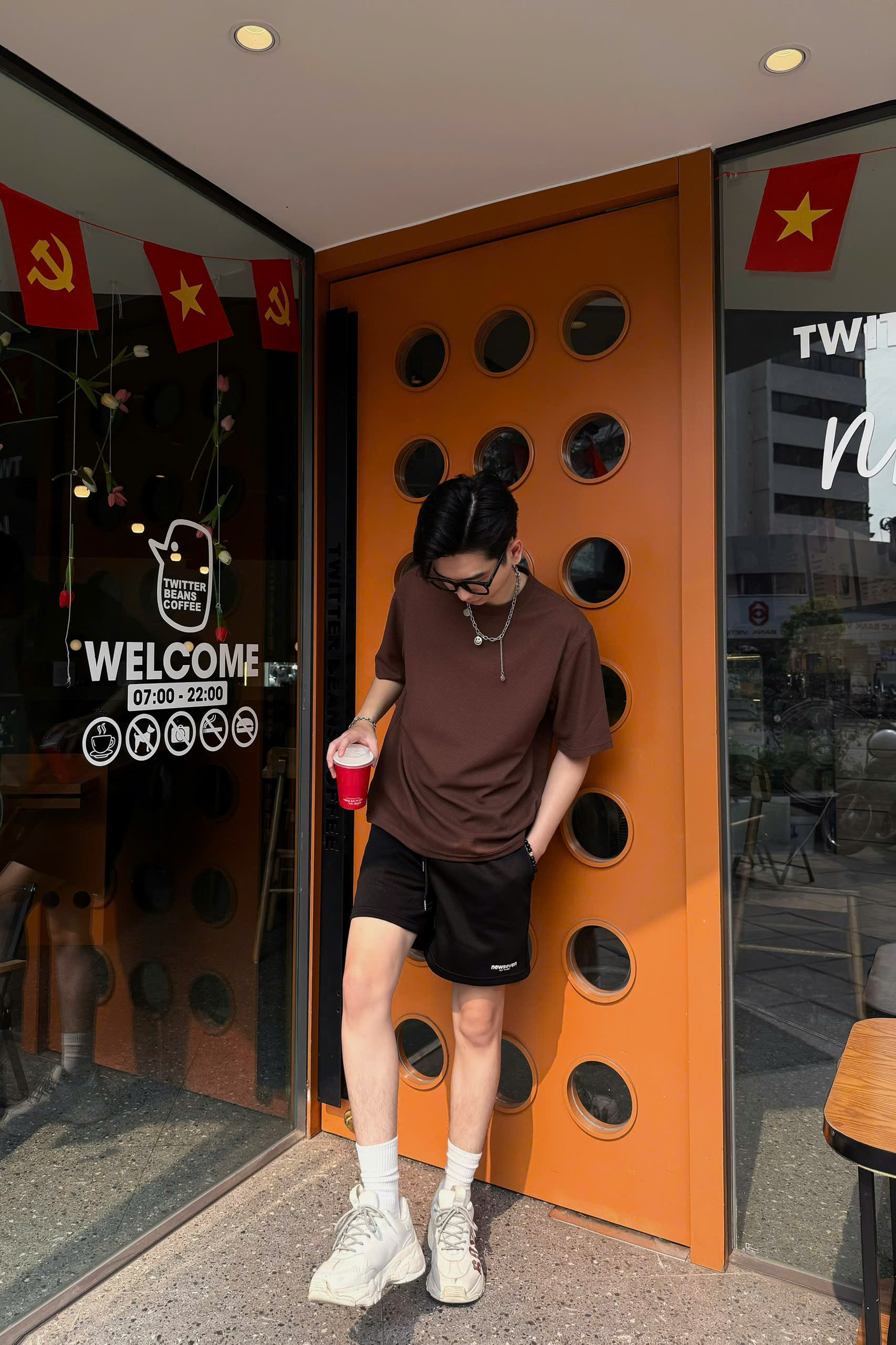 Quần Short Đùi Unisex N7 NEWSEVEN Basic form rộng