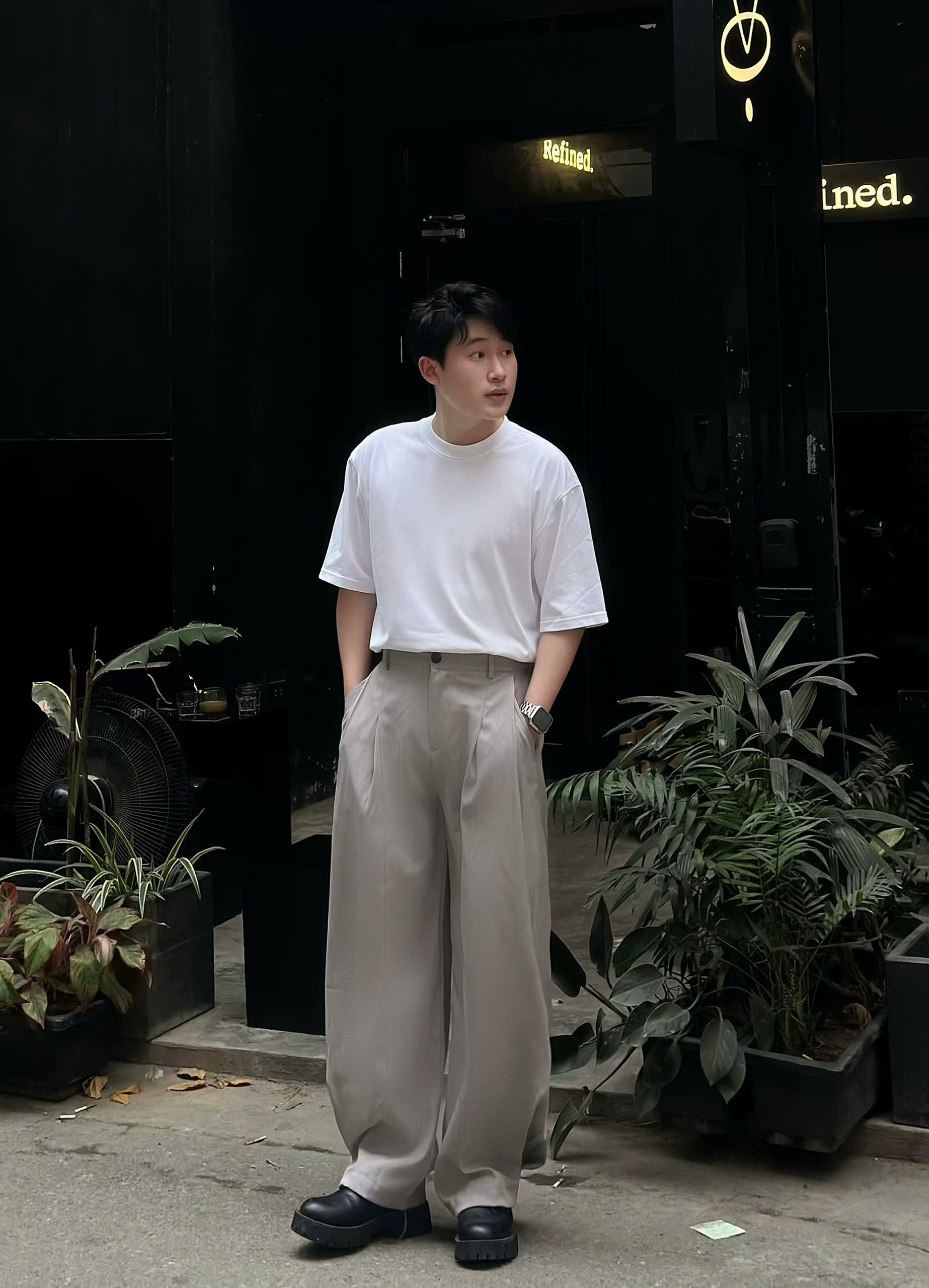 Mô tả Quần Dài Ống Rộng Vải Xước NEWSEVEN Wide Leg Pants QD.433 - 5