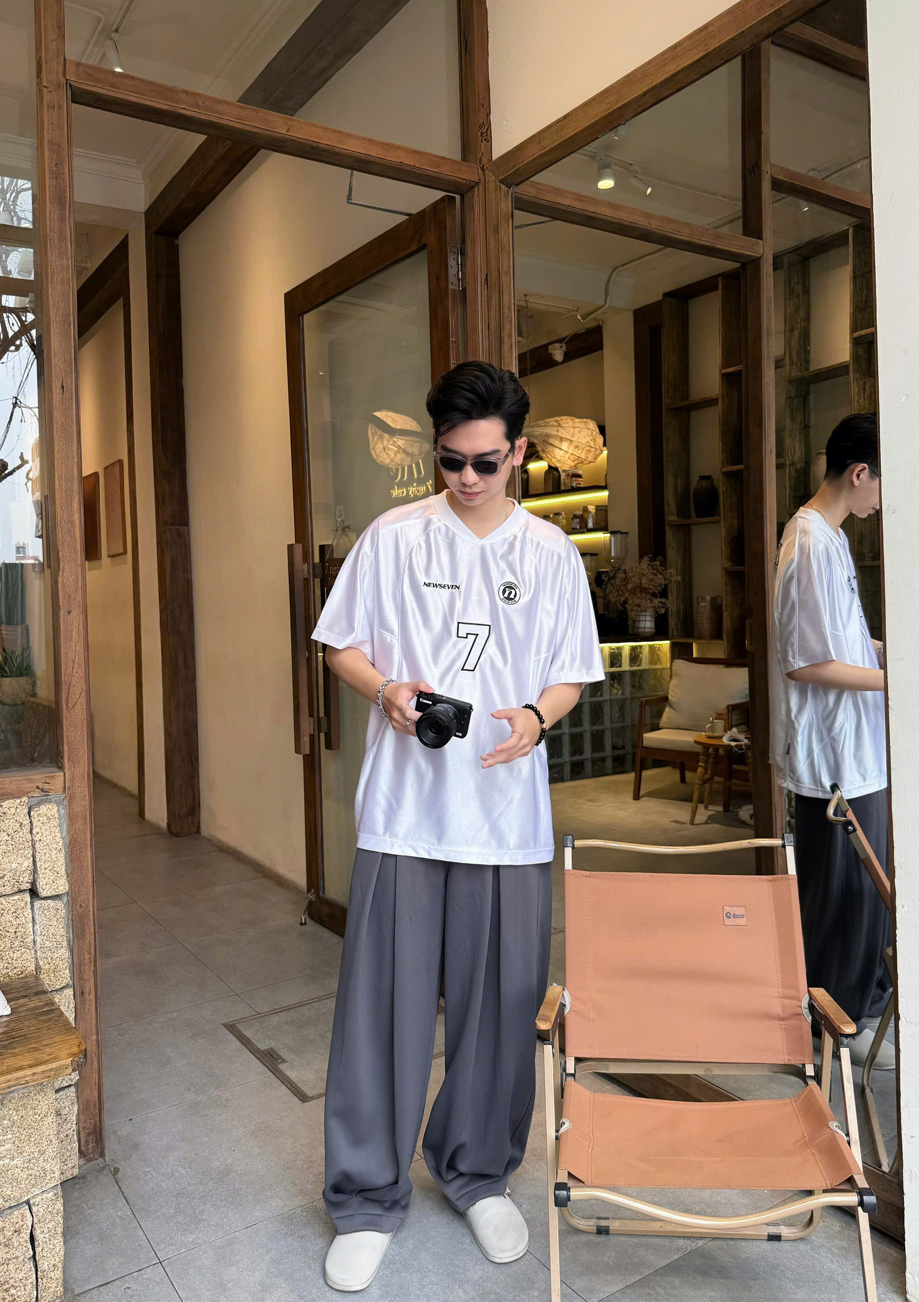 Mô tả Áo Thun Jersey NEWSEVEN Phong Cách Thể Thao 4 Màu AT.430 - 3