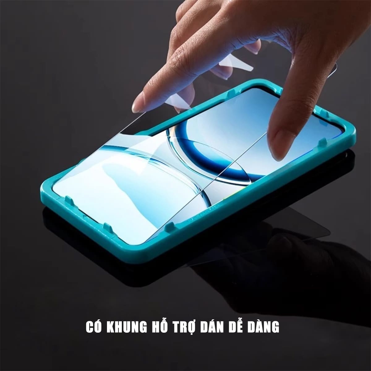 Kính cường lực dùng cho Xiaomi Poco F8 Ultra / X8 Pro Max / F8 Pro full màn hình Smart Devil có khung hỗ trợ dán – ảnh mô tả chi tiết 4