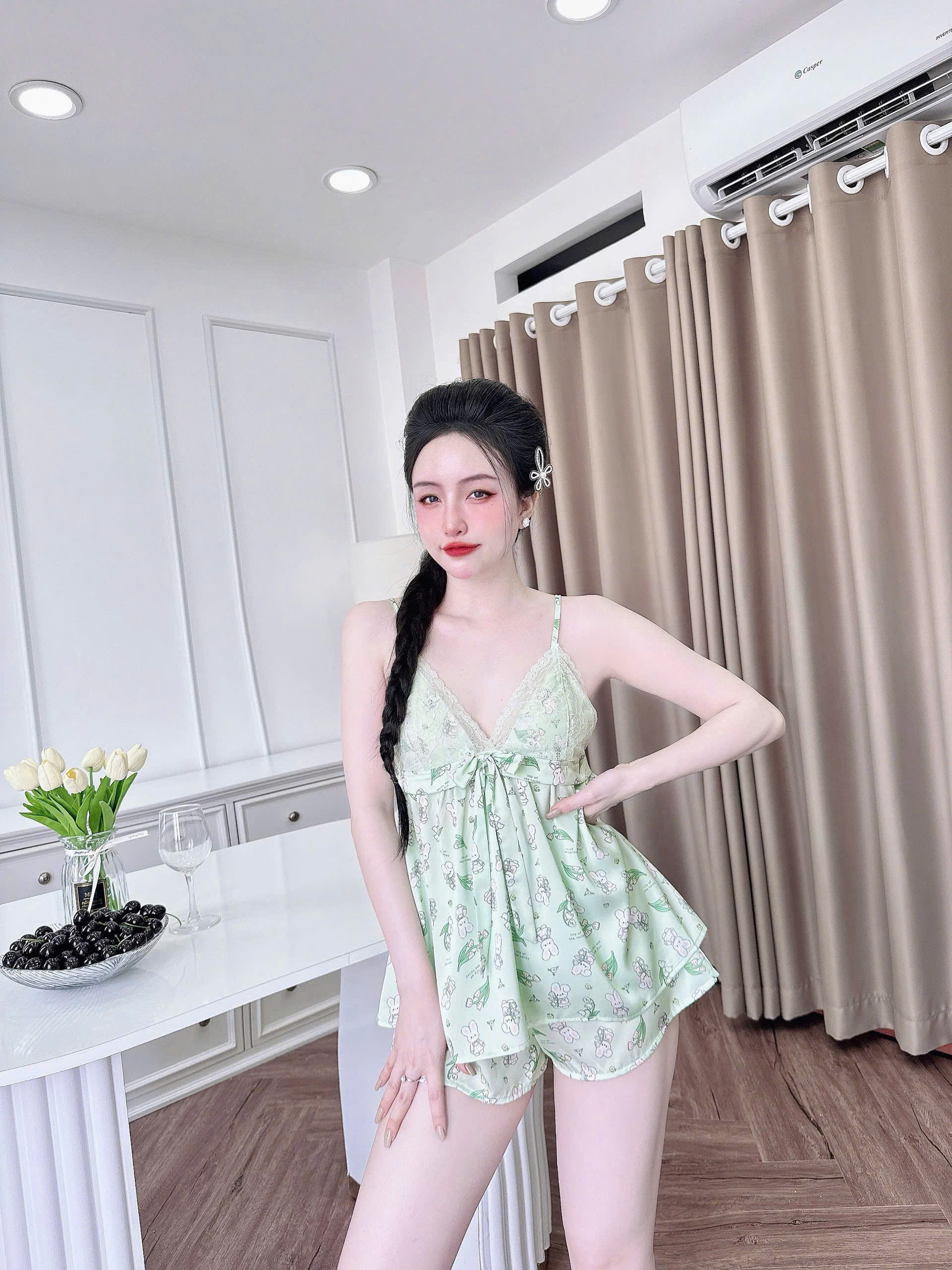 Đồ Ngủ Sexy SOJUN Lụa Latin 12