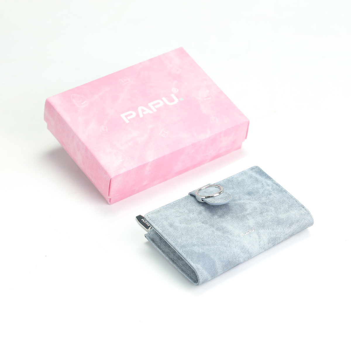 Mô tả Ví Nữ  PAPU VN16, Size 12.5 cm, Da PU Kiểu Denim - 2