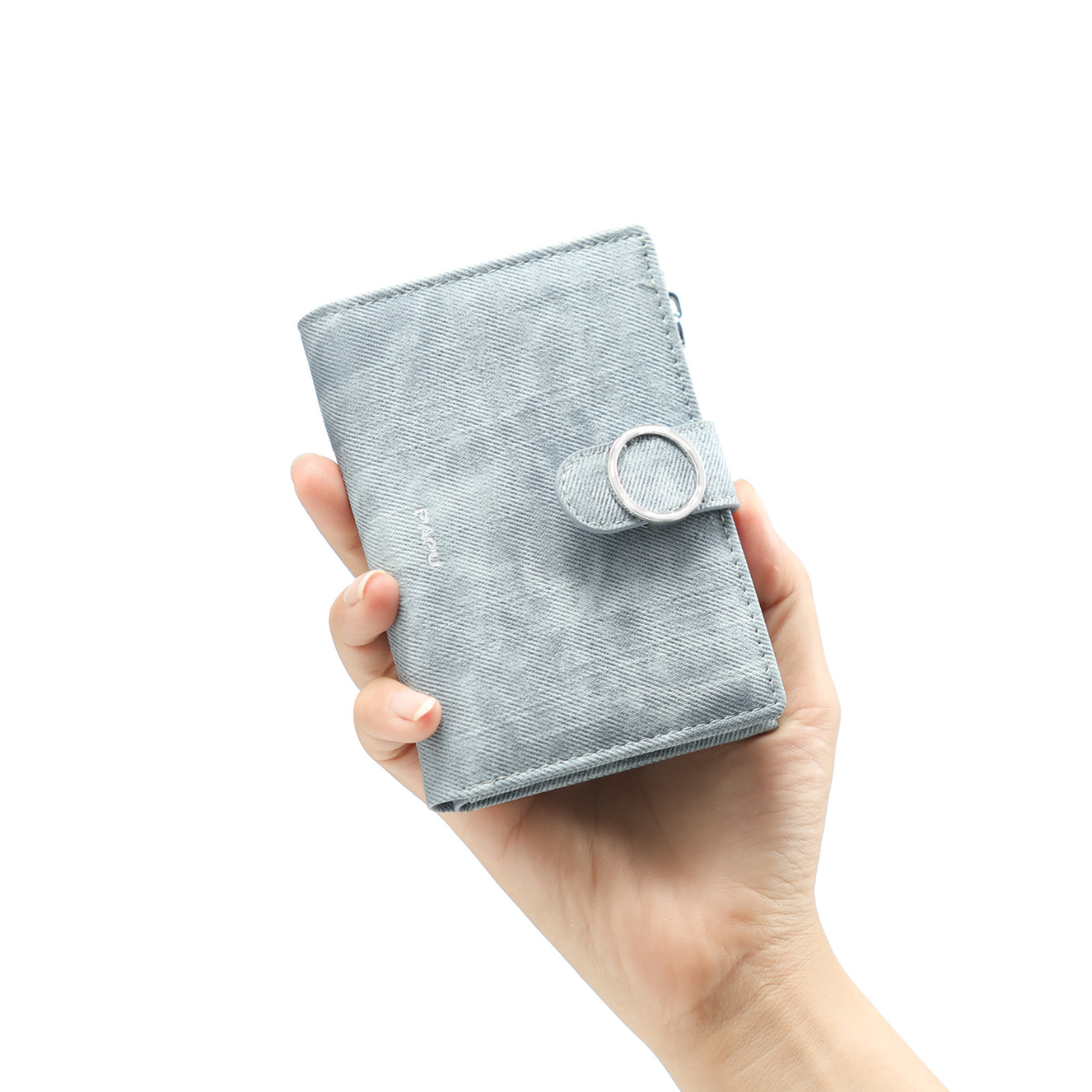 Mô tả Ví Nữ  PAPU VN16, Size 12.5 cm, Da PU Kiểu Denim - 5