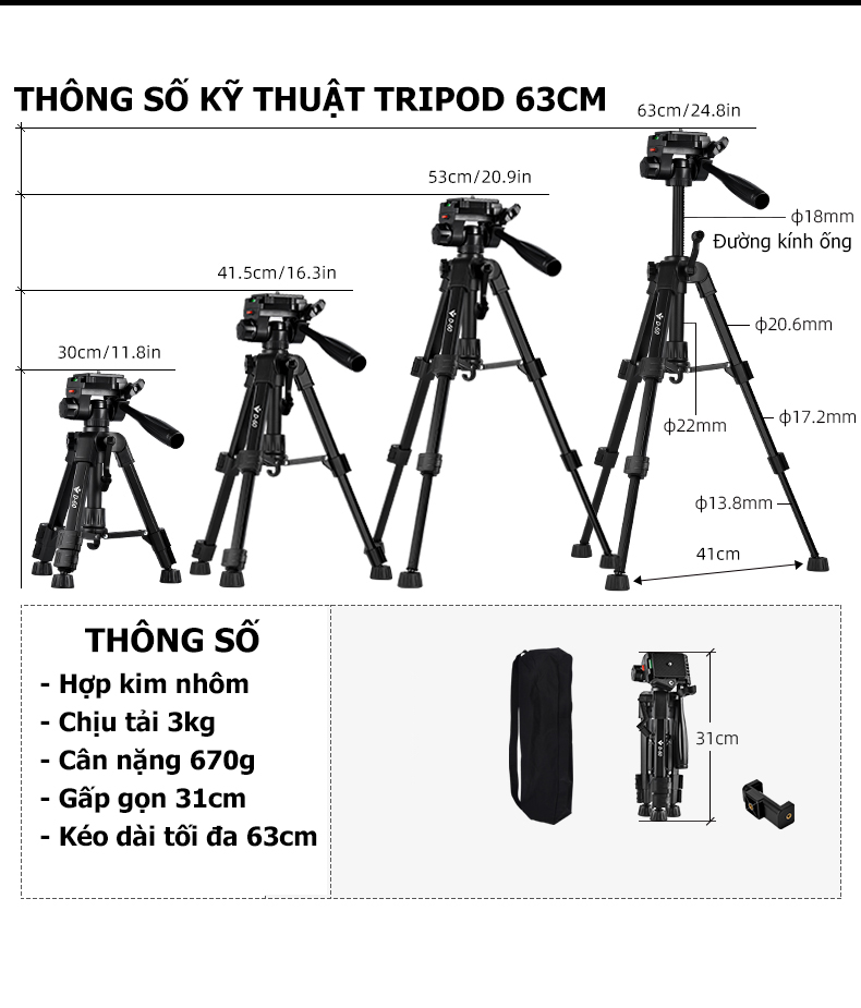 Tính năng Tripod F10T