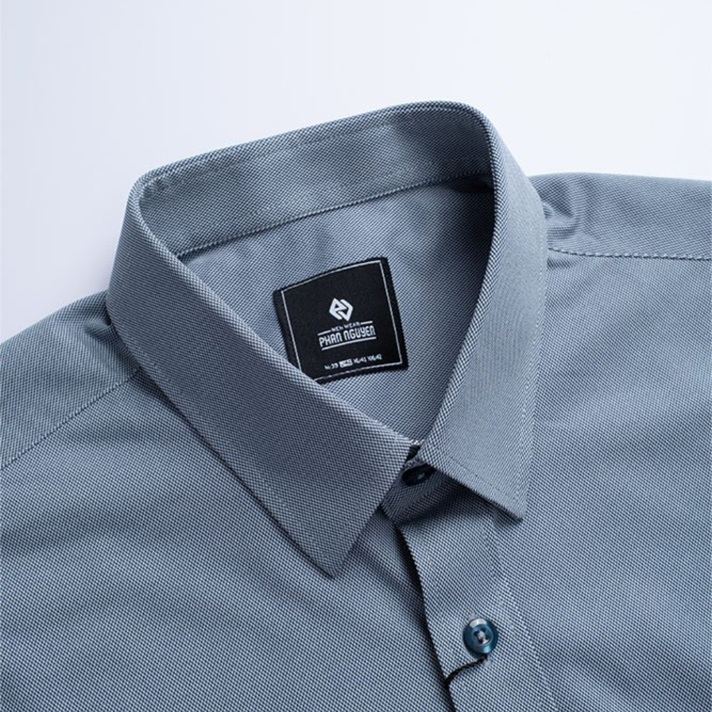 Mô tả Áo sơ mi cộc tay nam Phan Nguyễn, chất liệu ít nhăn, co giãn linh hoạt, bền bỉ form slim fit SMC.527 - 6