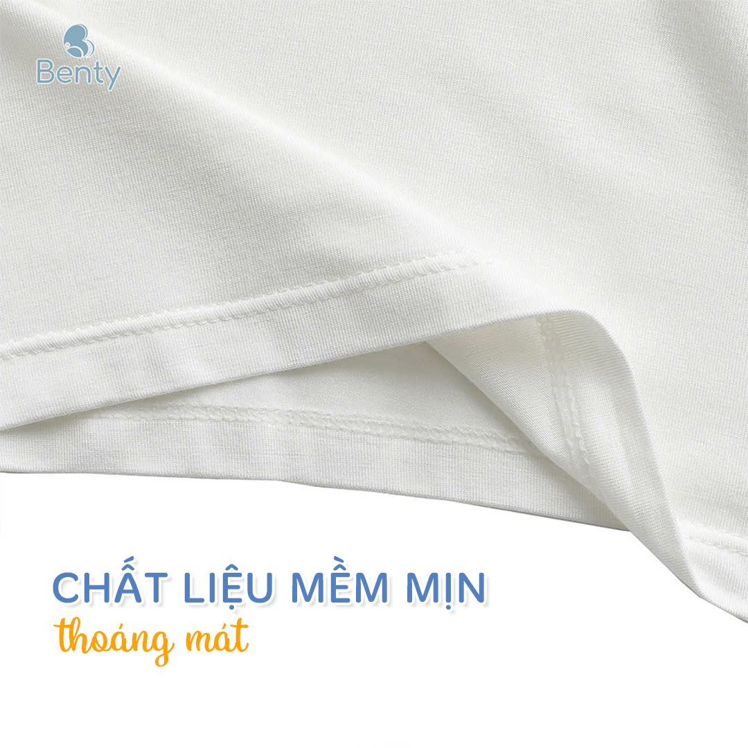 Mô tả Bộ cộc tay cài vai phối viền in hình Super Mario BENTY BT111 mát mềm mịn, đồ bộ cho bé chính hãng - 4