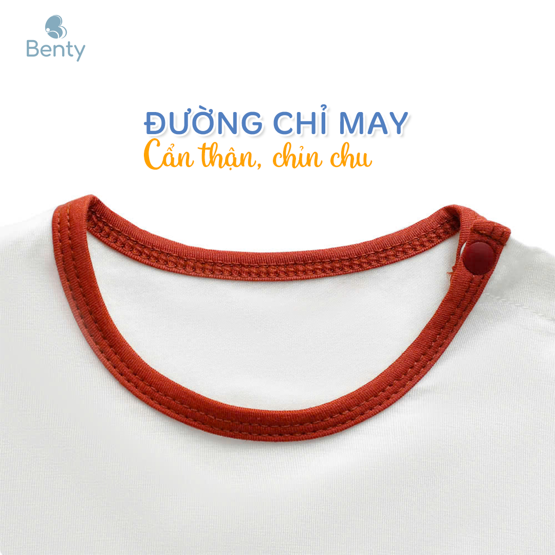Mô tả Bộ cộc tay cài vai phối viền in hình Super Mario BENTY BT111 mát mềm mịn, đồ bộ cho bé chính hãng - 5