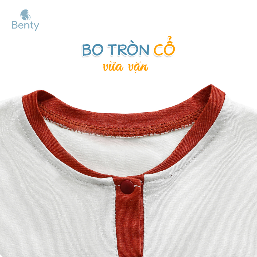 Mô tả Bộ cộc tay cổ trụ in hình labubu BENTY BT110 dễ thương, bộ quần áo cho bé trai, bé gái mặc đi chơi - 5