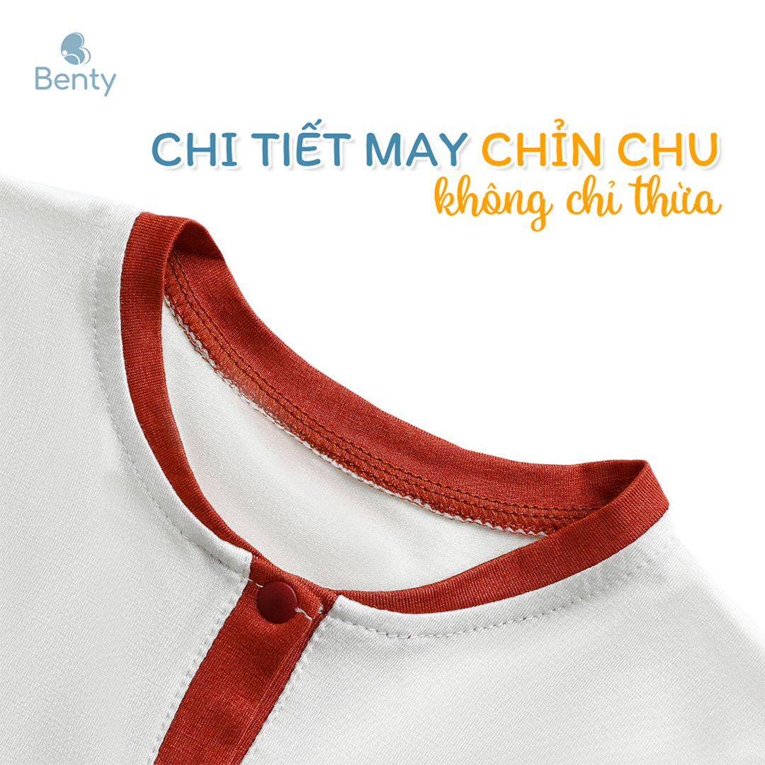 Mô tả Bộ cộc tay cổ trụ in hình labubu BENTY BT110 dễ thương, bộ quần áo cho bé trai, bé gái mặc đi chơi - 6