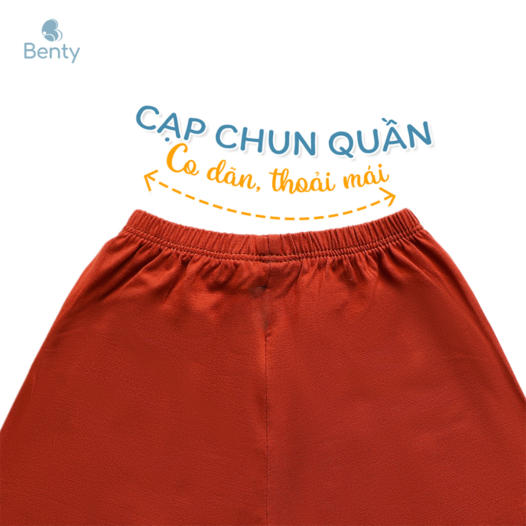 Mô tả Bộ cộc tay cổ trụ in hình labubu BENTY BT110 dễ thương, bộ quần áo cho bé trai, bé gái mặc đi chơi - 8