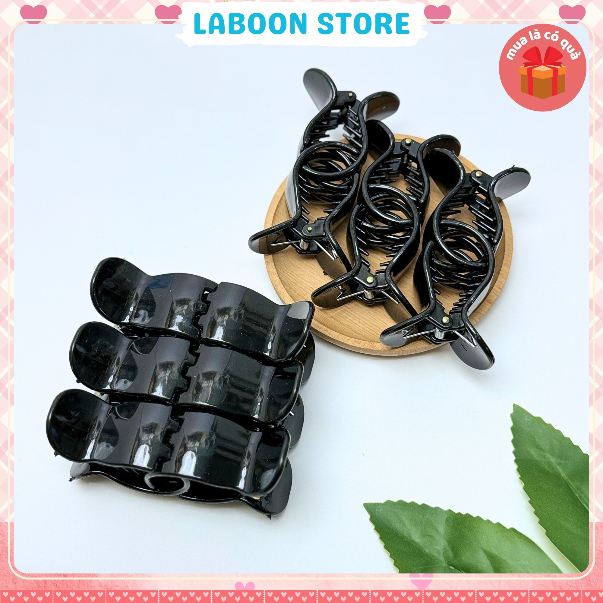 Mô tả Set 12 chiếc kẹp tóc LABOON càng cua 5 răng tone màu pastel candy chocolate nhẹ nhàng tiểu thư - 5