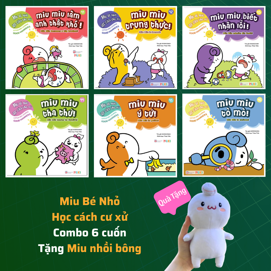 Mô tả Sách - Miu bé nhỏ - Miu tự lập - Tặng ngay 1 bạn Miu nhồi bông xinh xắn - 10