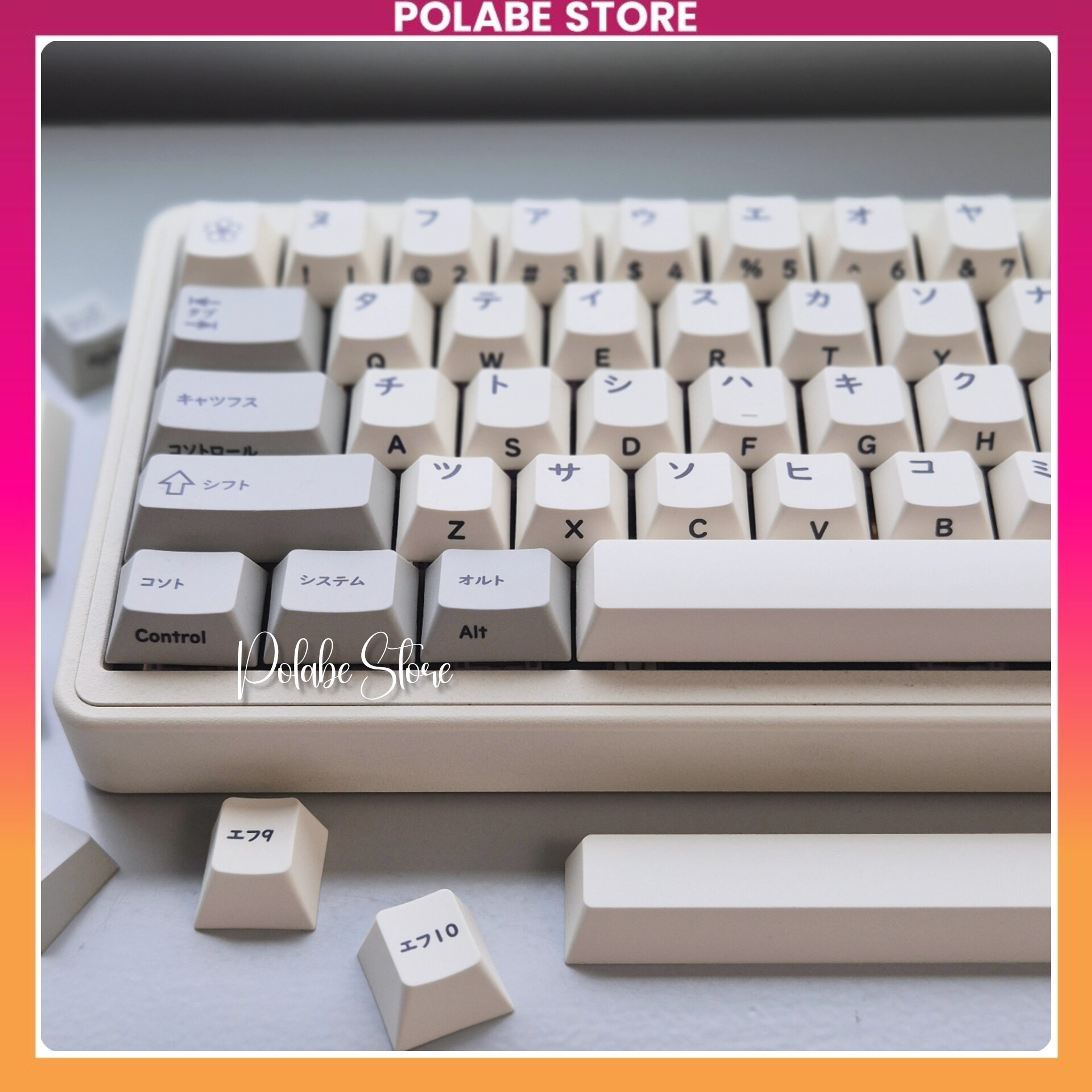 Keyap Retro Katana Cherry Profile bàn phím cơ Polabe Store Keycap cổ ...