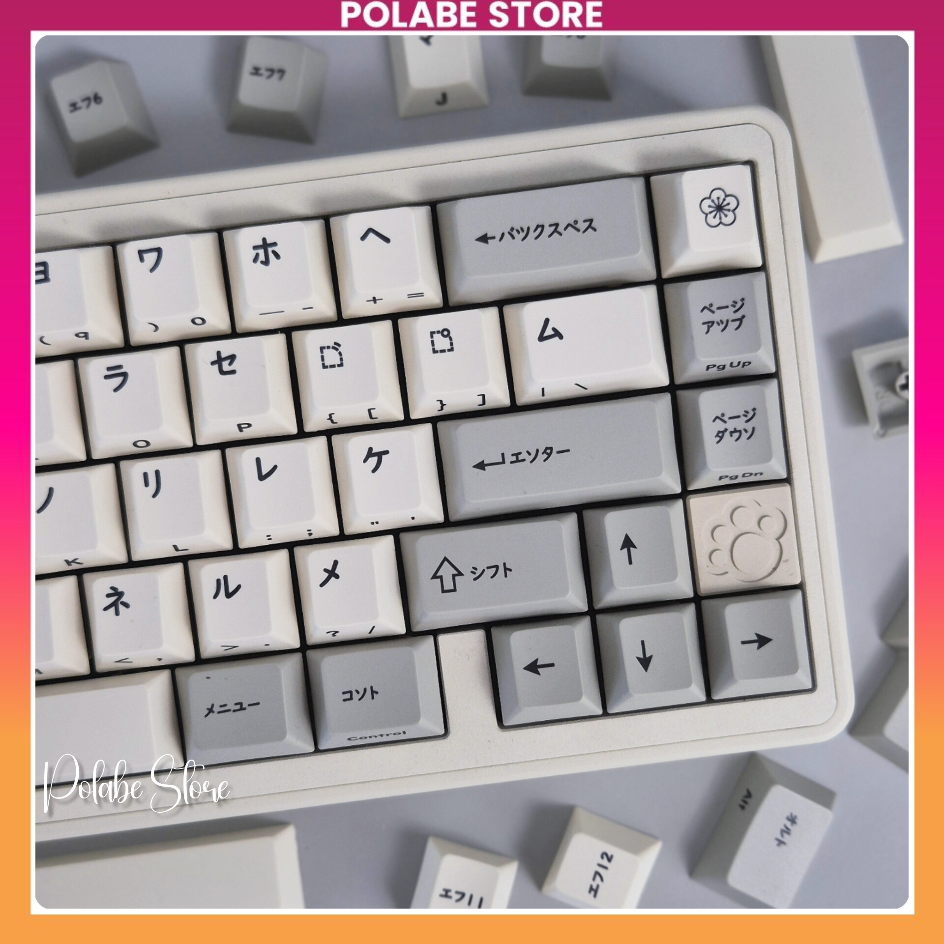 Keyap Retro Katana Cherry Profile bàn phím cơ Polabe Store Keycap cổ ...