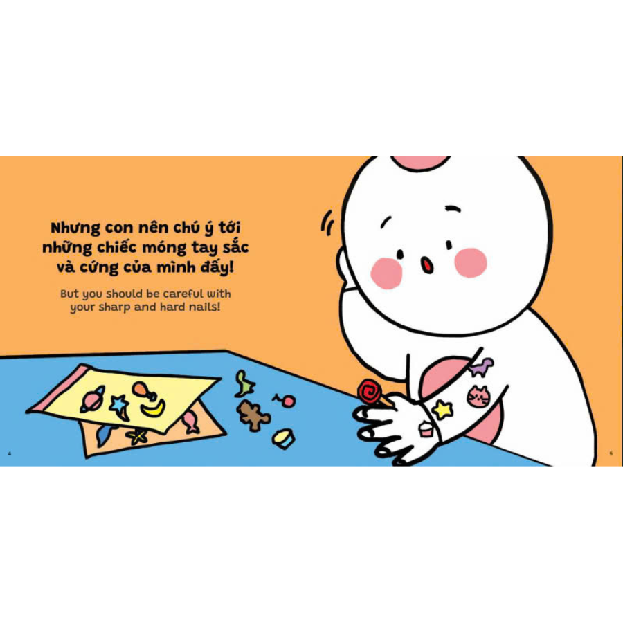 Mô tả Sách Ehon Miu Bé Nhỏ - Phần 4 - Tặng Miu nhồi bông xinh xắn - Song Ngữ Anh - Việt (1-6 tuổi) - 6