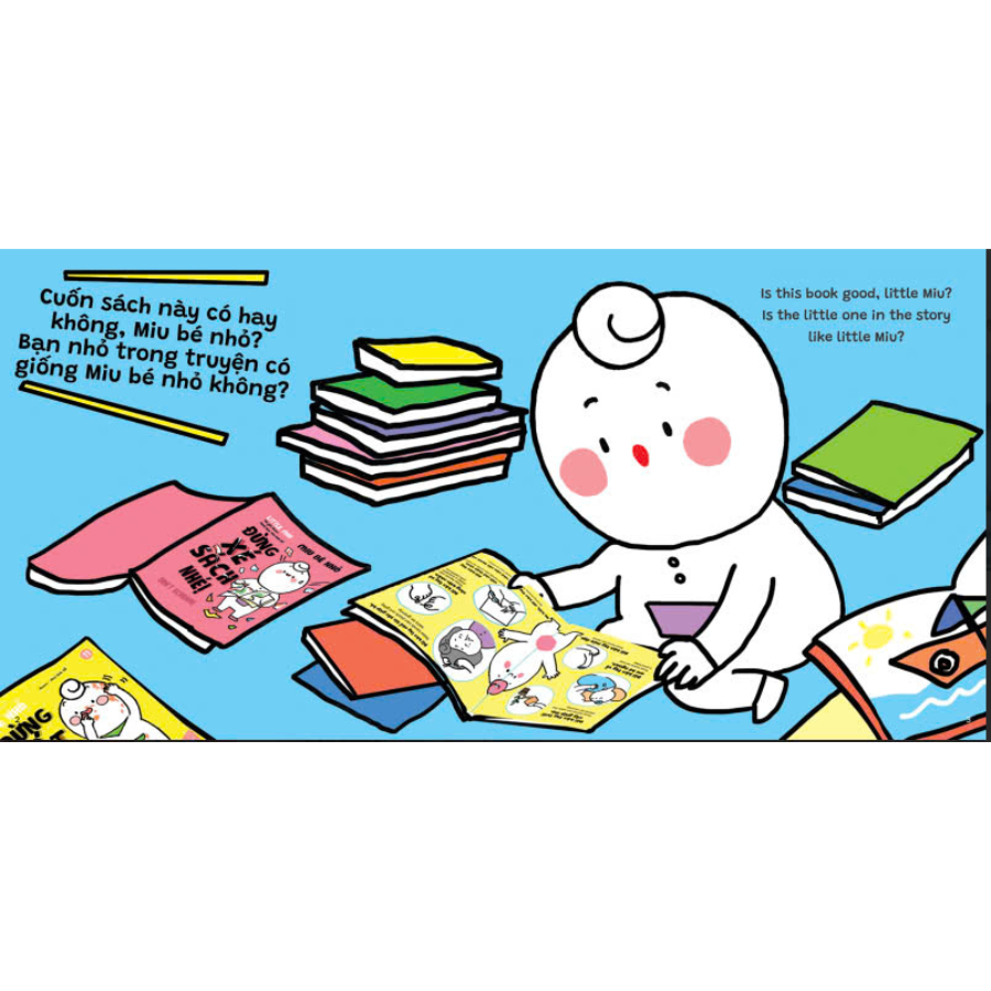 Mô tả Sách Ehon Miu Bé Nhỏ - Phần 4 - Tặng Miu nhồi bông xinh xắn - Song Ngữ Anh - Việt (1-6 tuổi) - 7