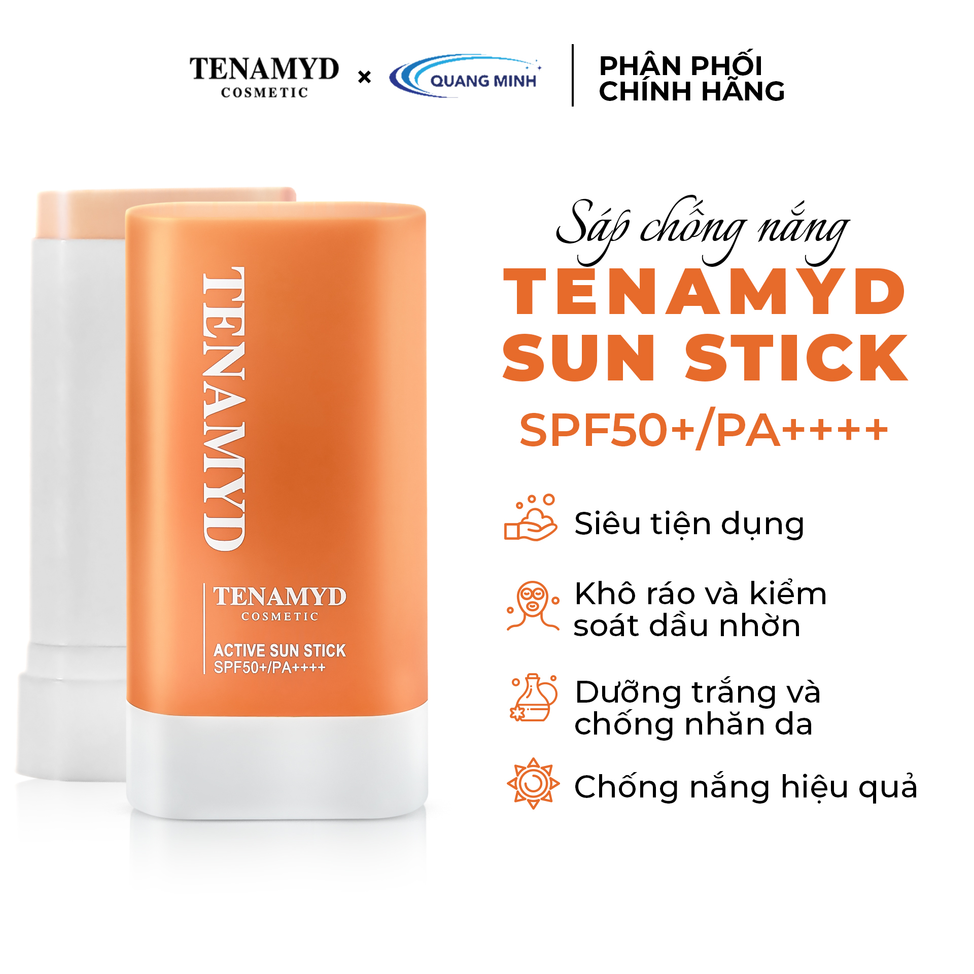 Mô tả Sáp chống nắng Tenamyd Sun Stick SPF50+/PA++++ - 1