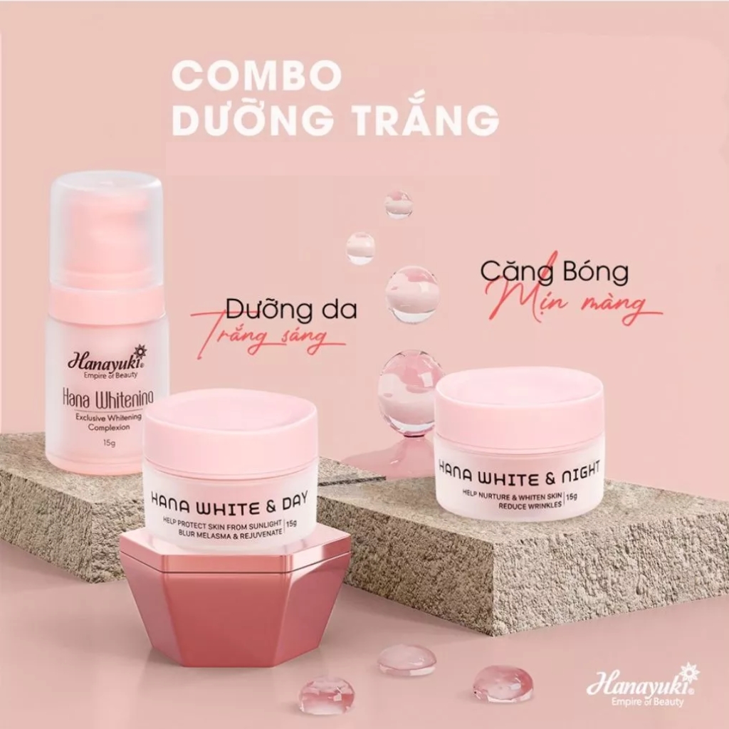 Mô tả Kem Dưỡng Trắng Da Mặt Hana White Night, Kem Face Dưỡng Ẩm Da Mặt Ban Đêm Hanayuki Chính Hãng 25g - 7