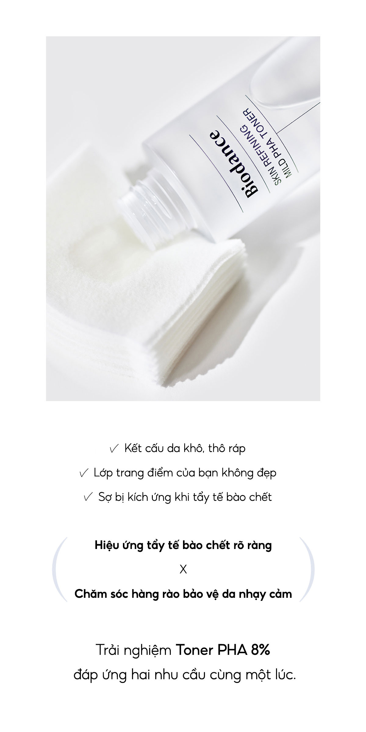 Mô tả BIODANCE Nước Hoa Hồng PHA 8% Làm Sạch Tẩy Tế Bào Chết Dịu Nhẹ Cho Da Skin Refining Mild PHA Toner 150ml - 2
