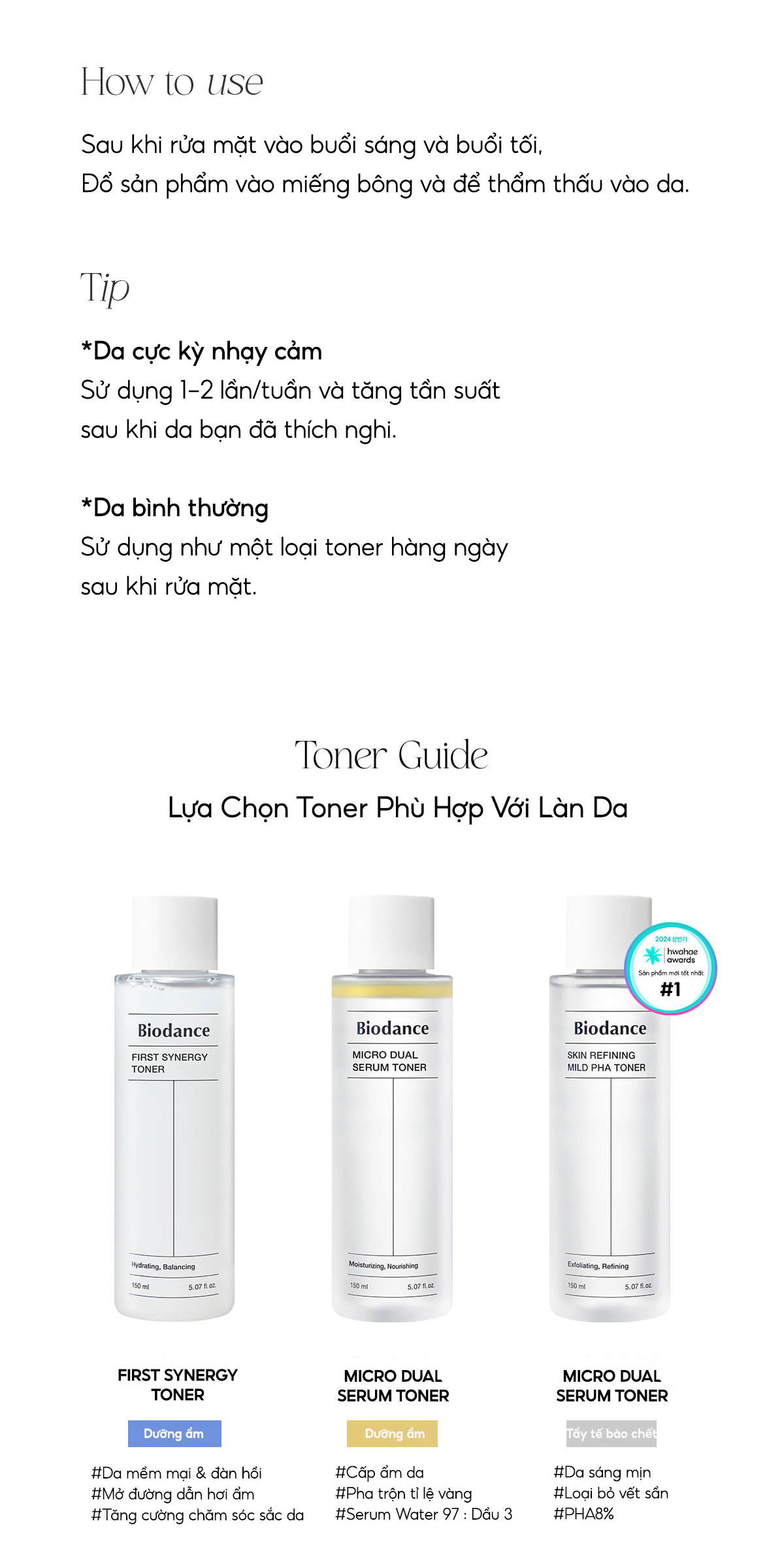 Mô tả BIODANCE Nước Hoa Hồng PHA 8% Làm Sạch Tẩy Tế Bào Chết Dịu Nhẹ Cho Da Skin Refining Mild PHA Toner 150ml - 10